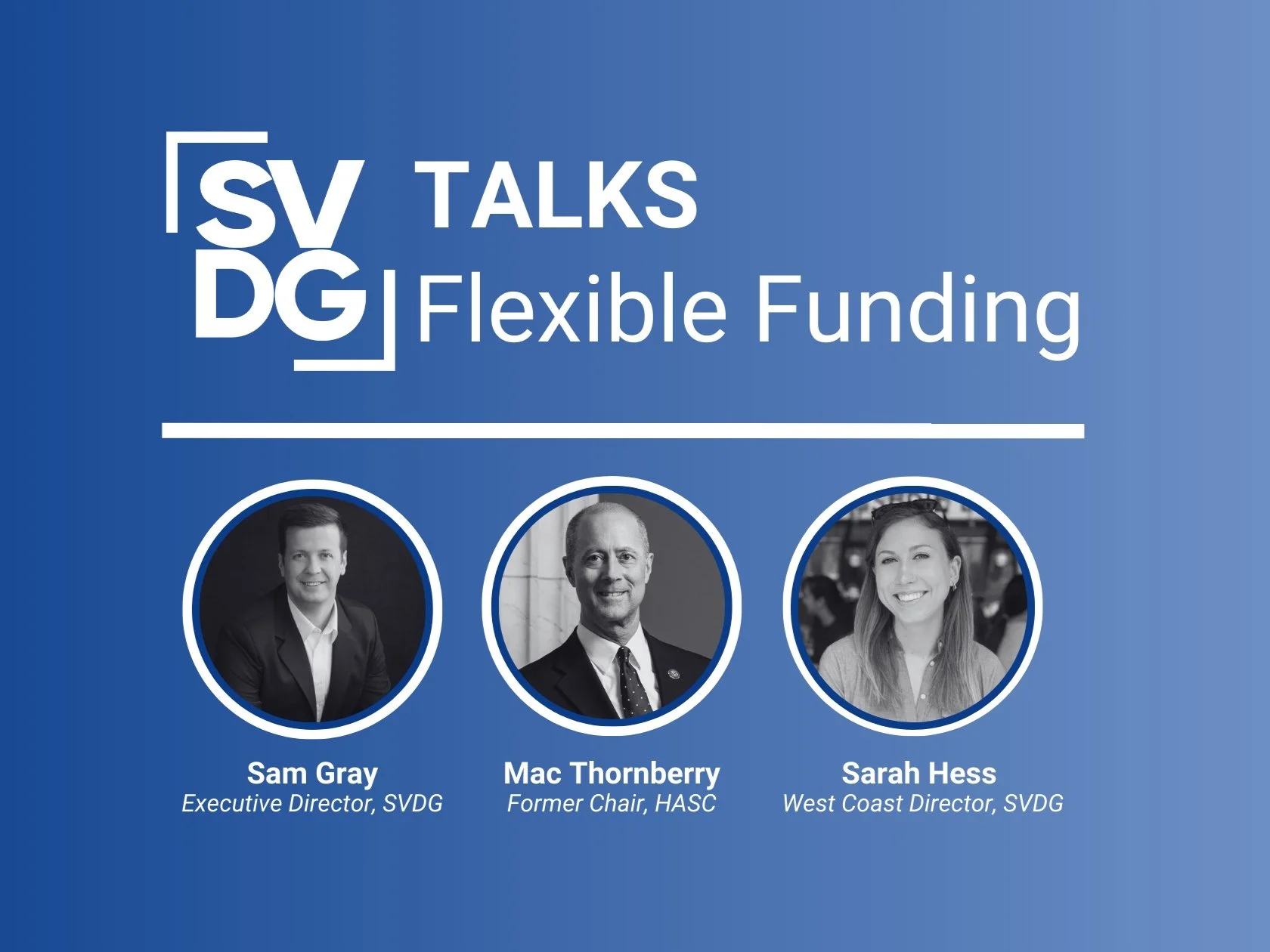 SVDG Talks Flexible Funding