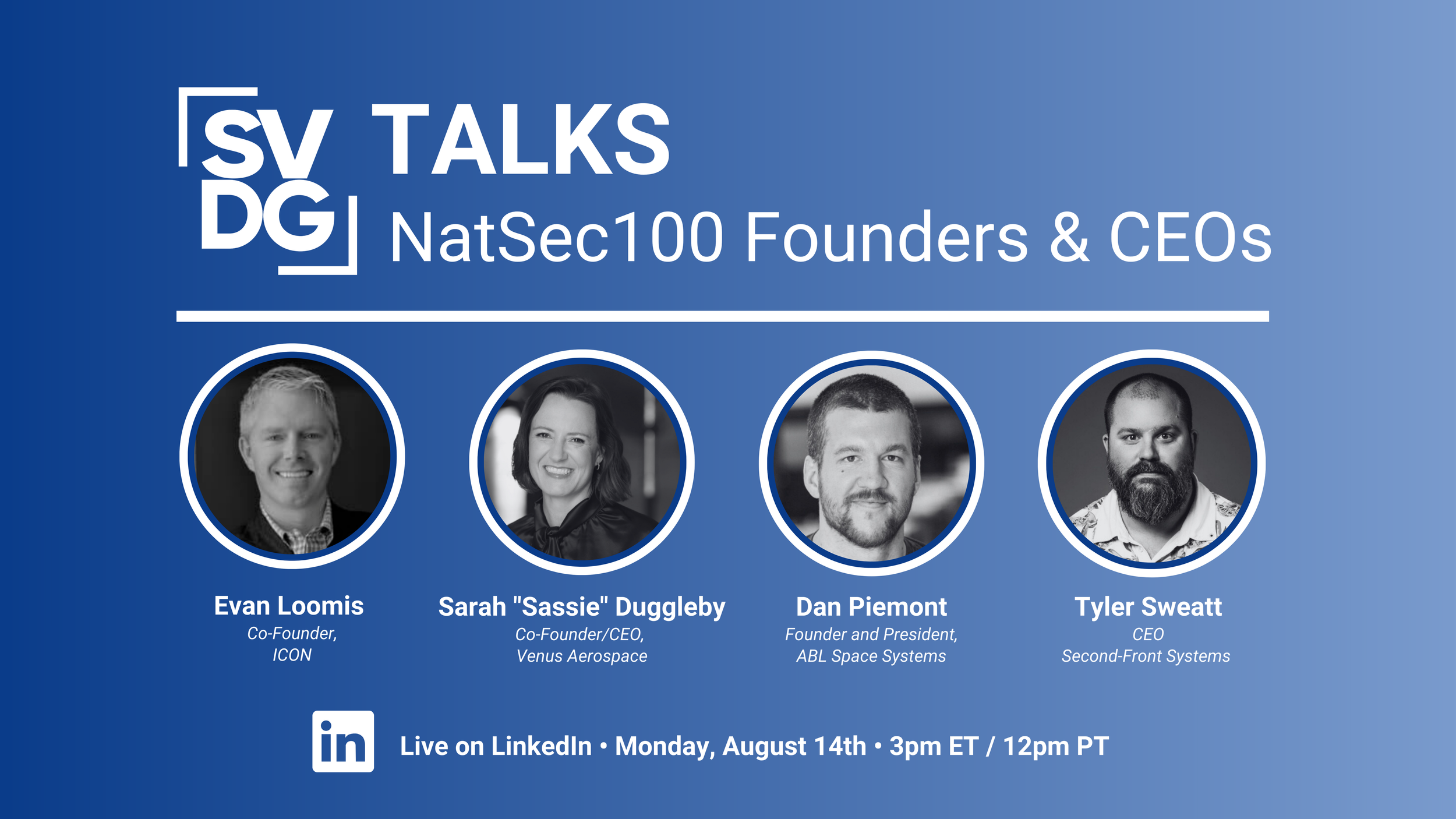 Webinar: SVDG Talks with NatSec100 Founders &amp; CEOs