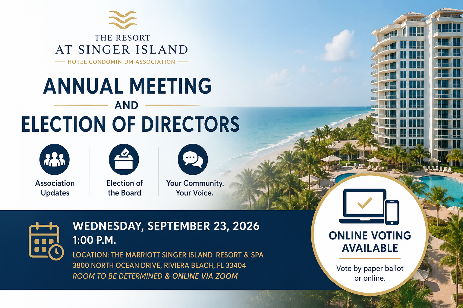 Annual Meeting &amp; Election of Directors