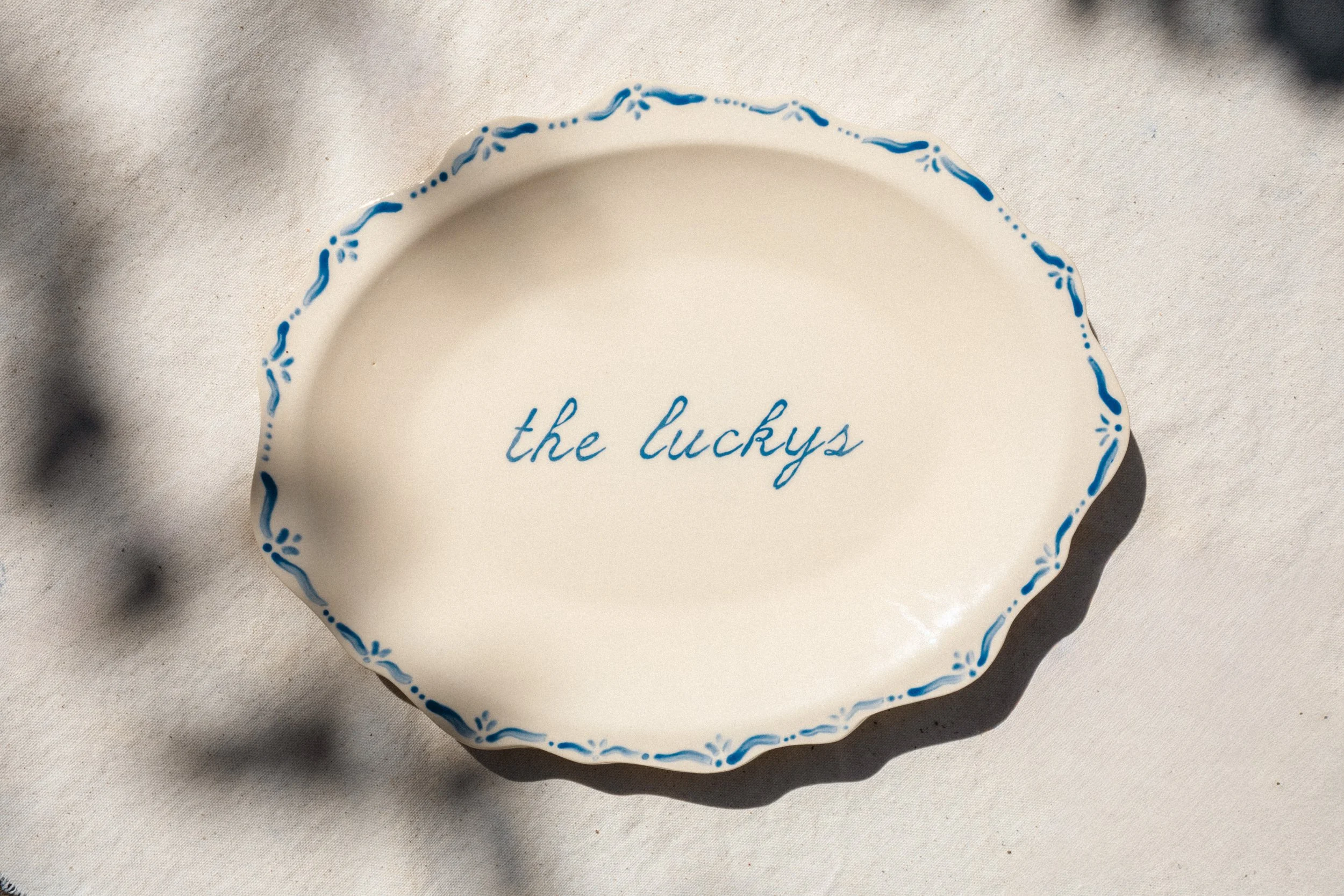 Personalized Heirloom Platter | Blueberry