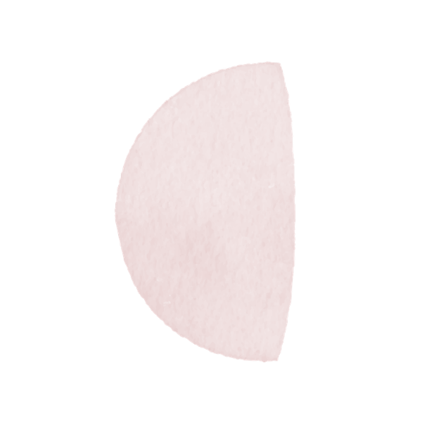 A white half-circle tablet with a red rectangular shape in front of it.