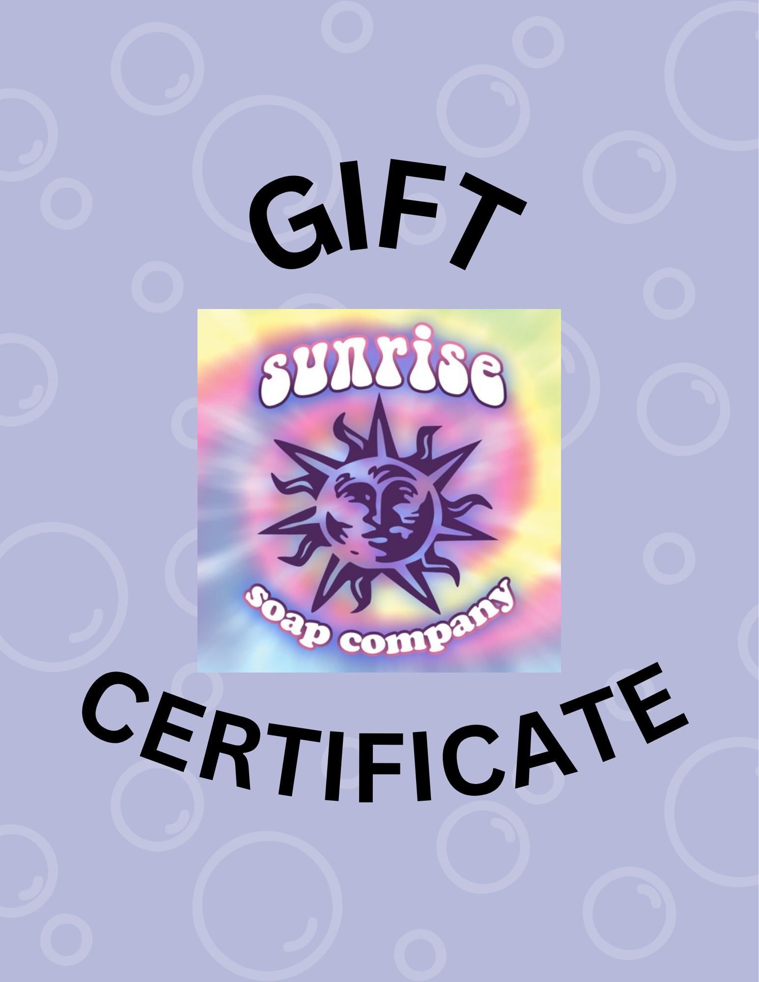 Sunrise Soap Company Gift Certificate