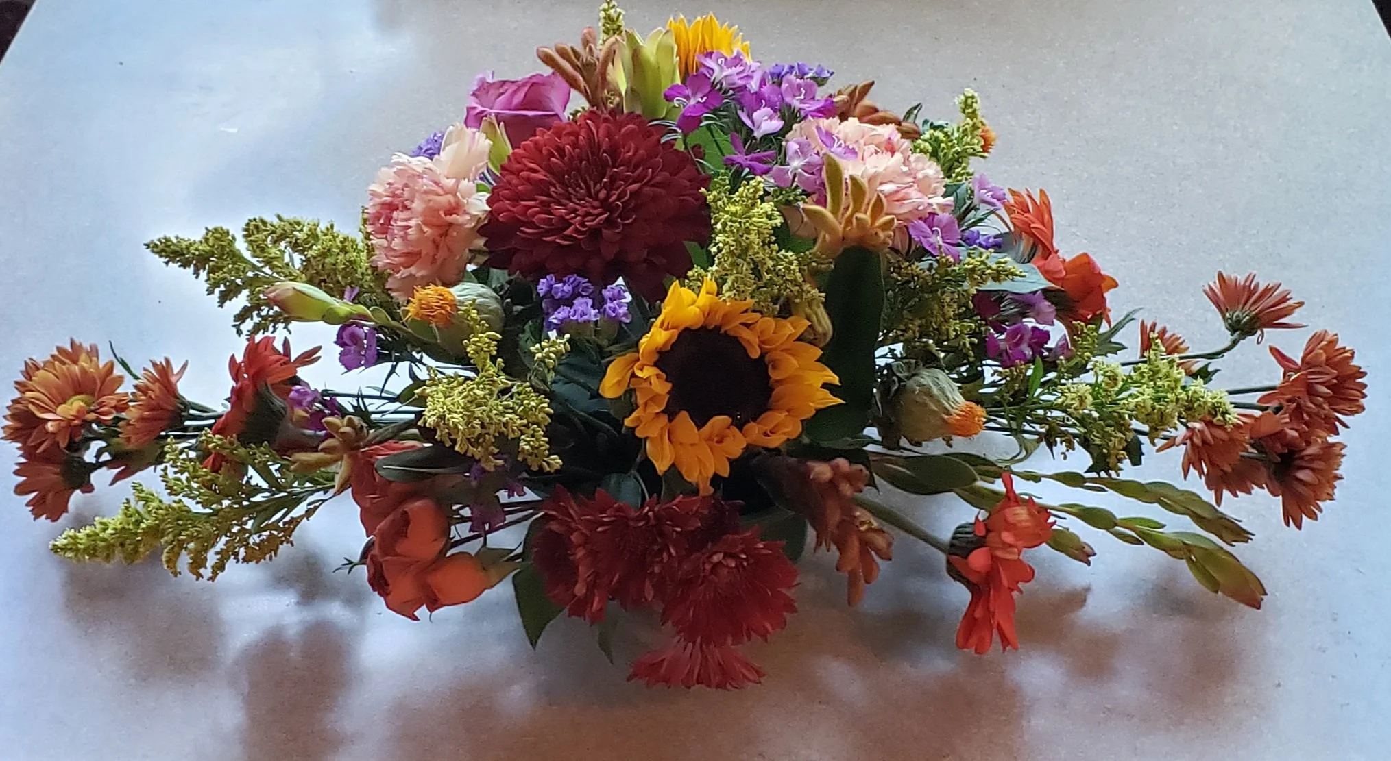 Sometimes flowers are also donated and they got arranged and sent to homes for the elderly.