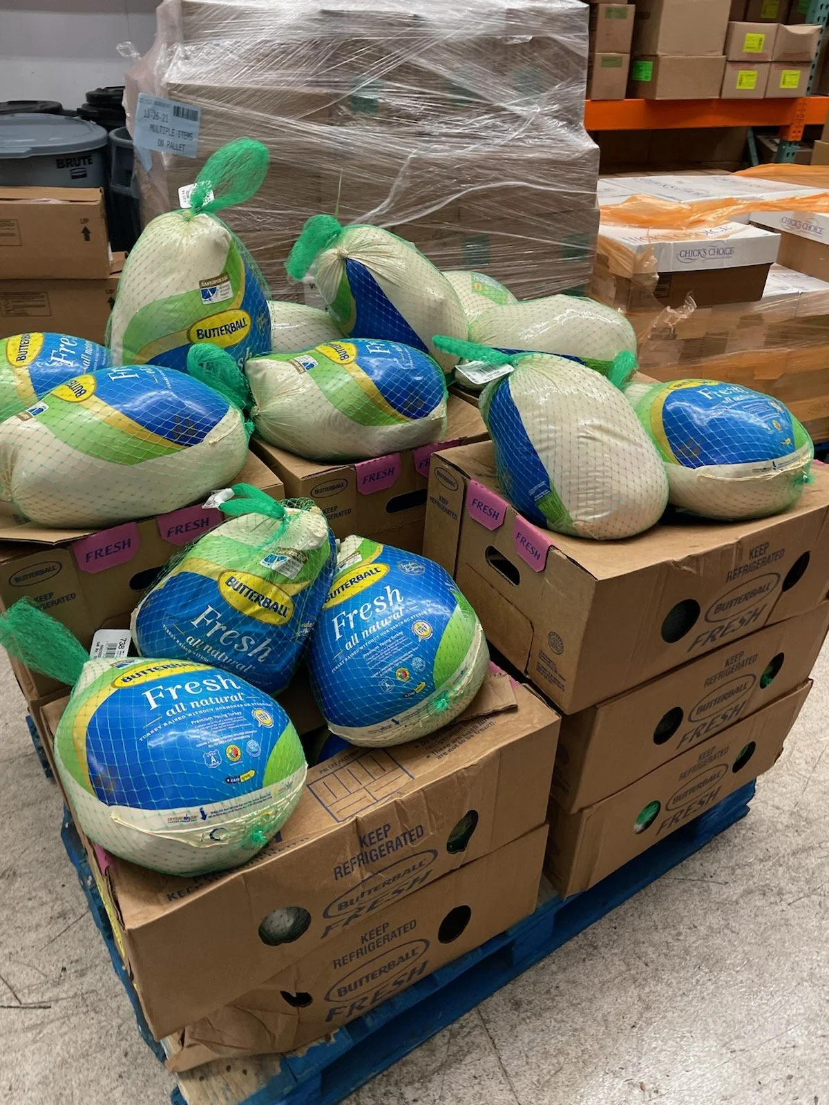 Post Thatnksgiving, there will be giant turkeys. Post holidays stores have the most surplus and waste due to overstocking.