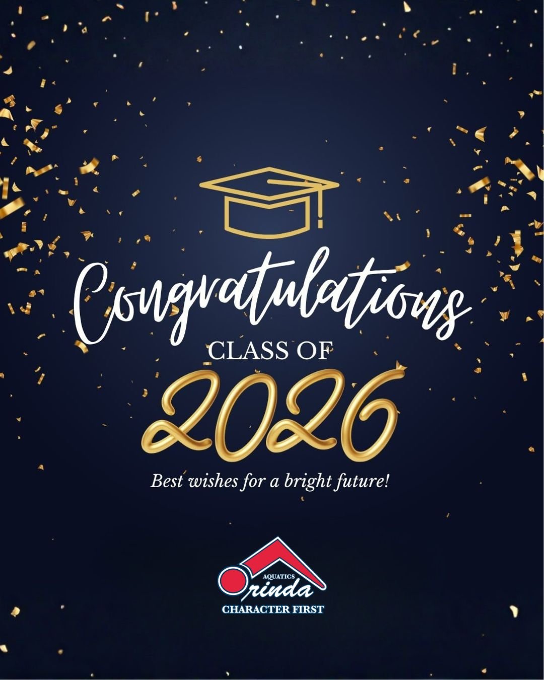 Congratulations to the Class of 2026 from all of us at Orinda Aquatics! 🎓✨
Today, we celebrate your hard work, dedication, and perseverance in reaching this important milestone. We are incredibly proud of each and every one of you and all that you h