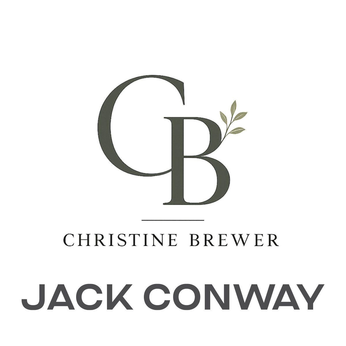 Logo featuring the initials 'CB' with a leaf detail, the name 'Christine Brewer' beneath, and the word 'JACKSONWAY' below.