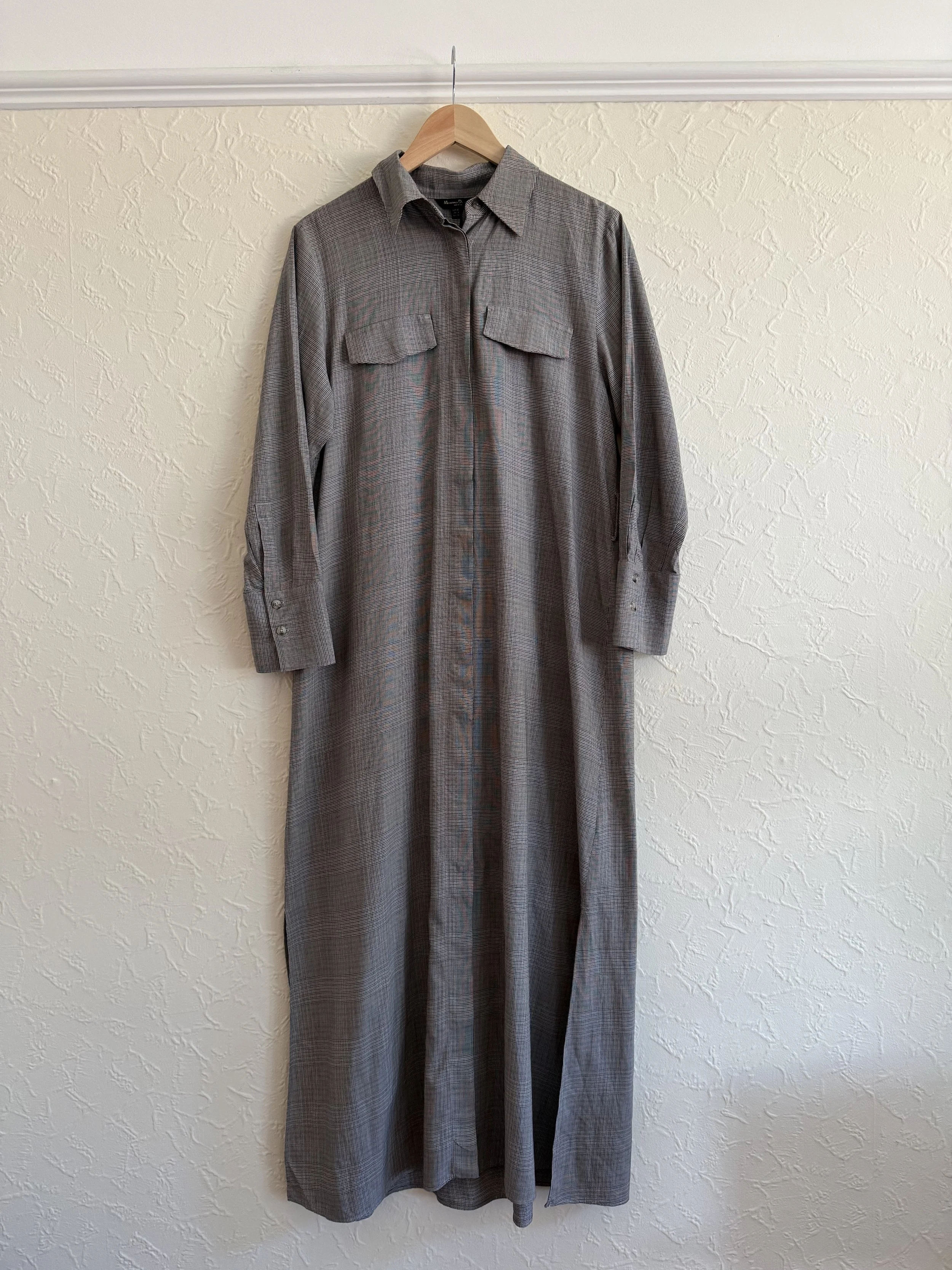 Massimo Dutti checked shirt dress 12