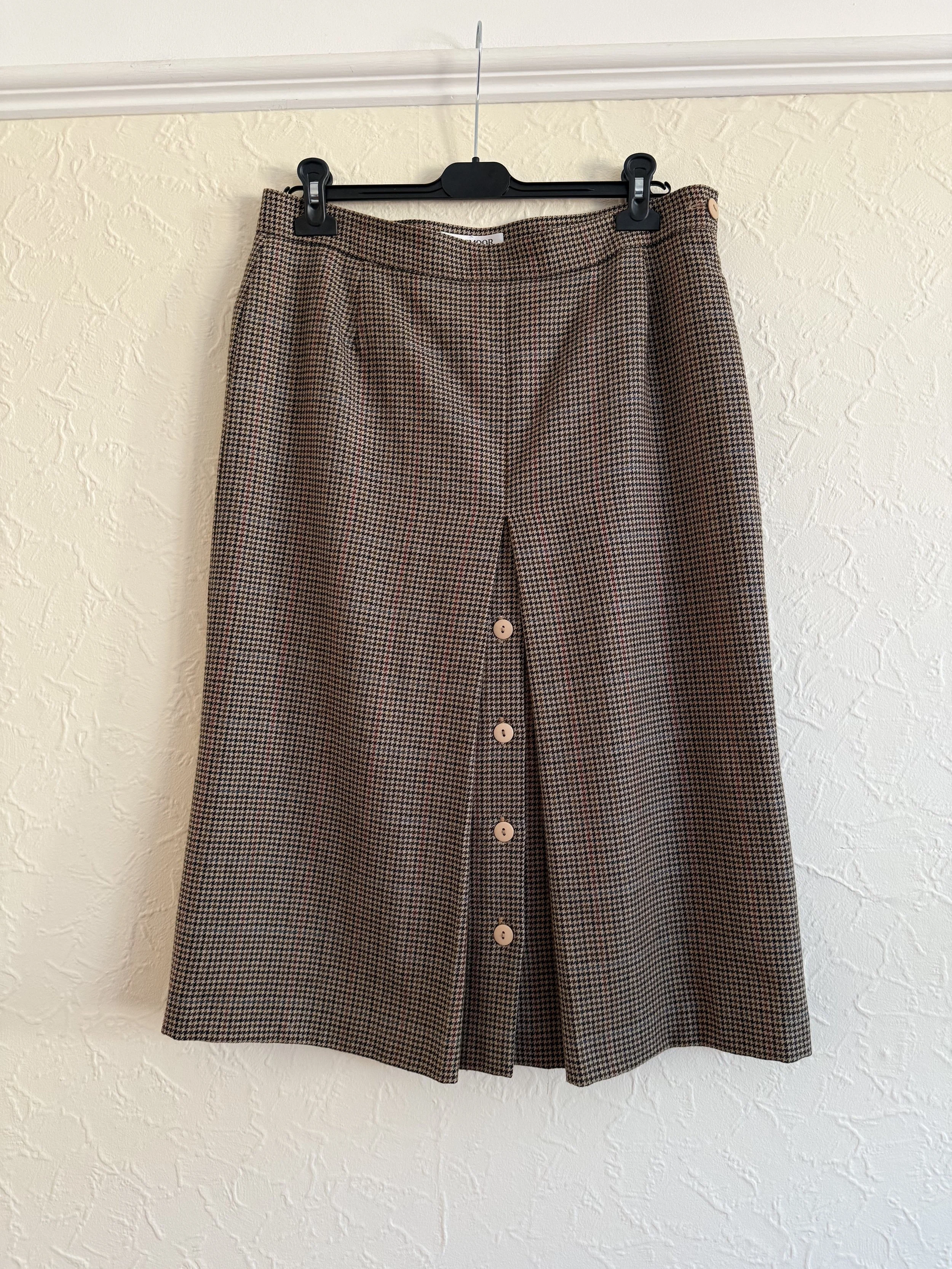 Vintage Windsmoor wool midi skirt 14