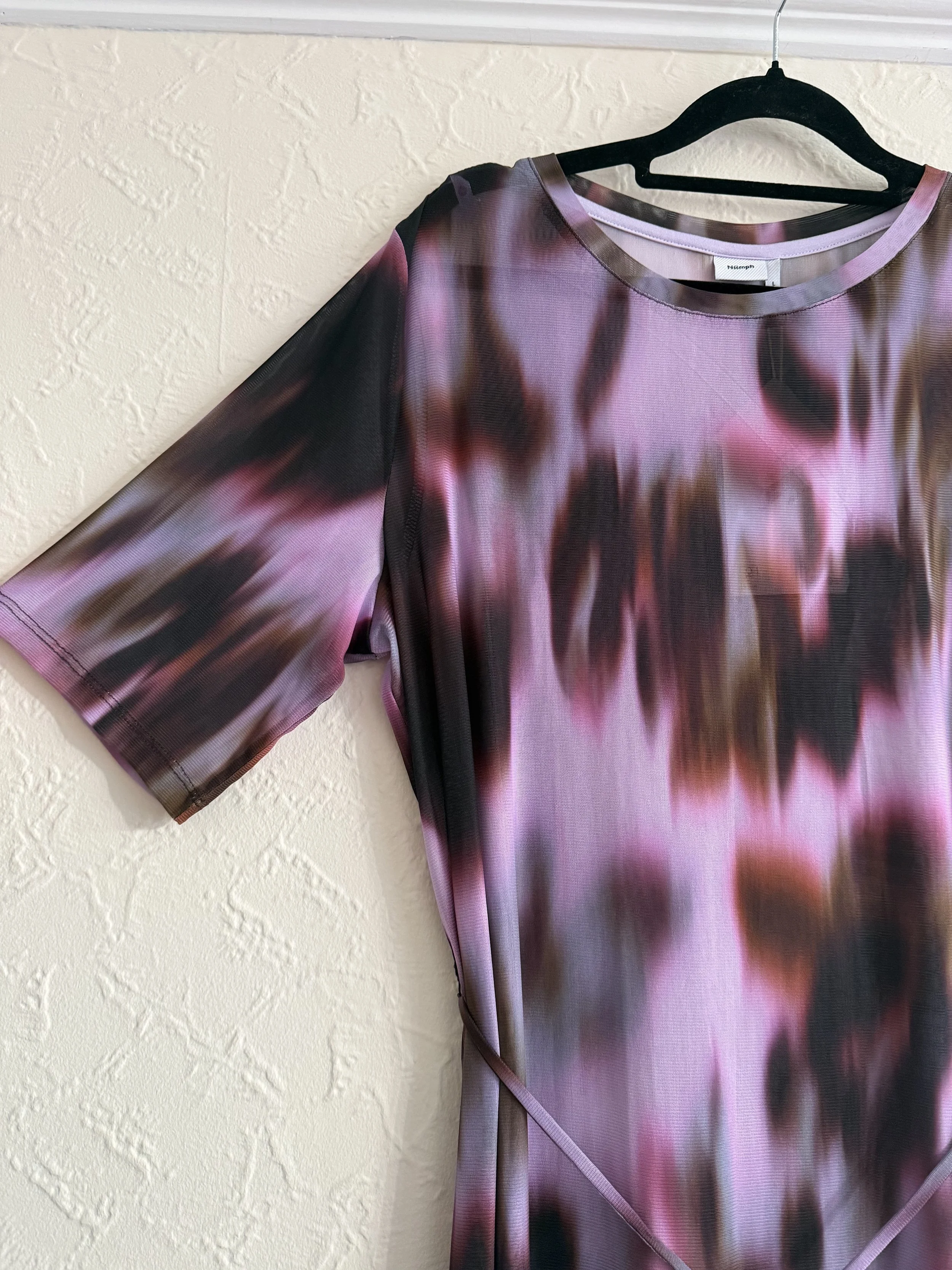 Nümph Sheer Maxi Dress Large 16-20 NEW