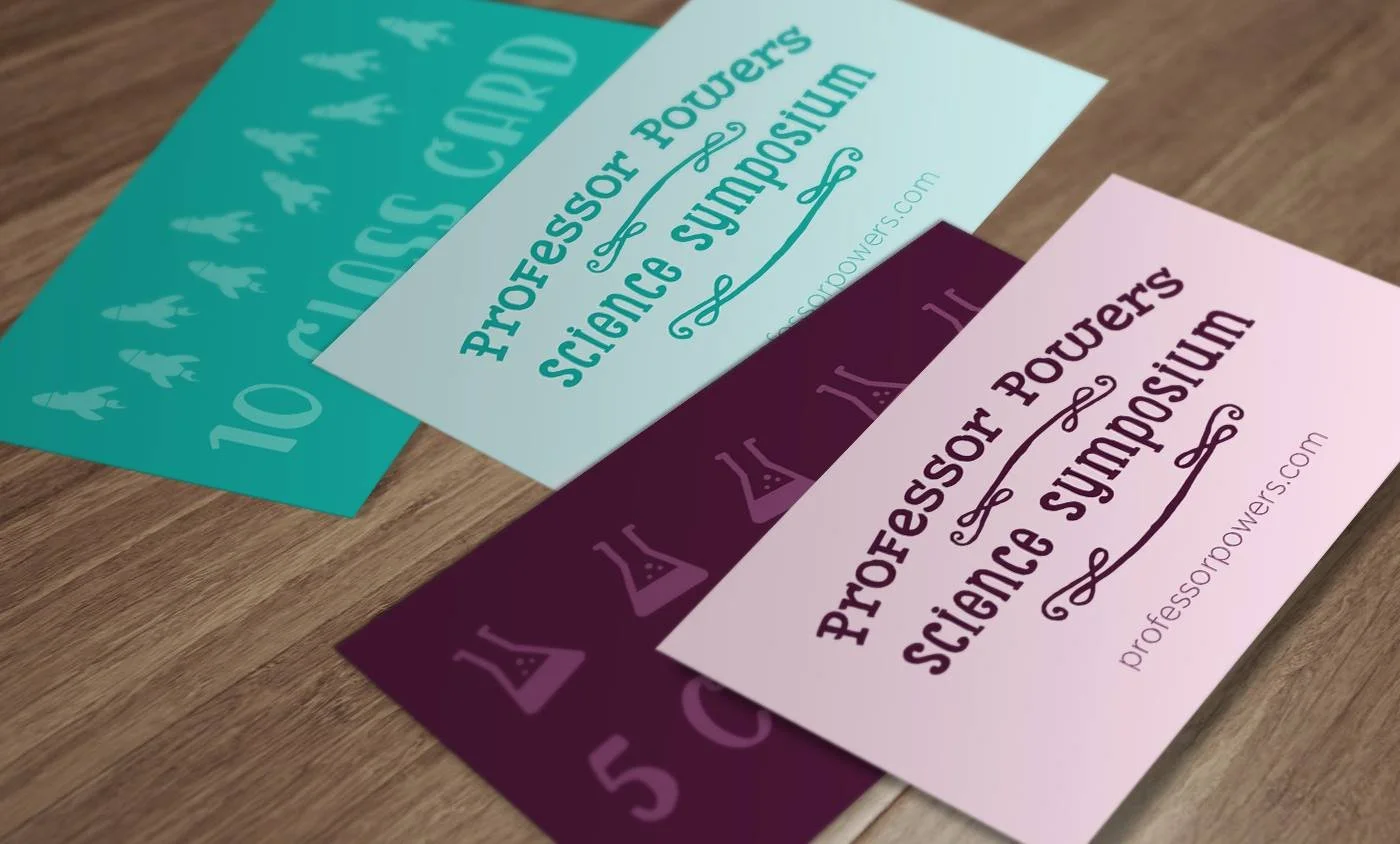 Punch cards were sold to repeat customers. Fully-punched cards got discounts to camps, workshops, or merch.