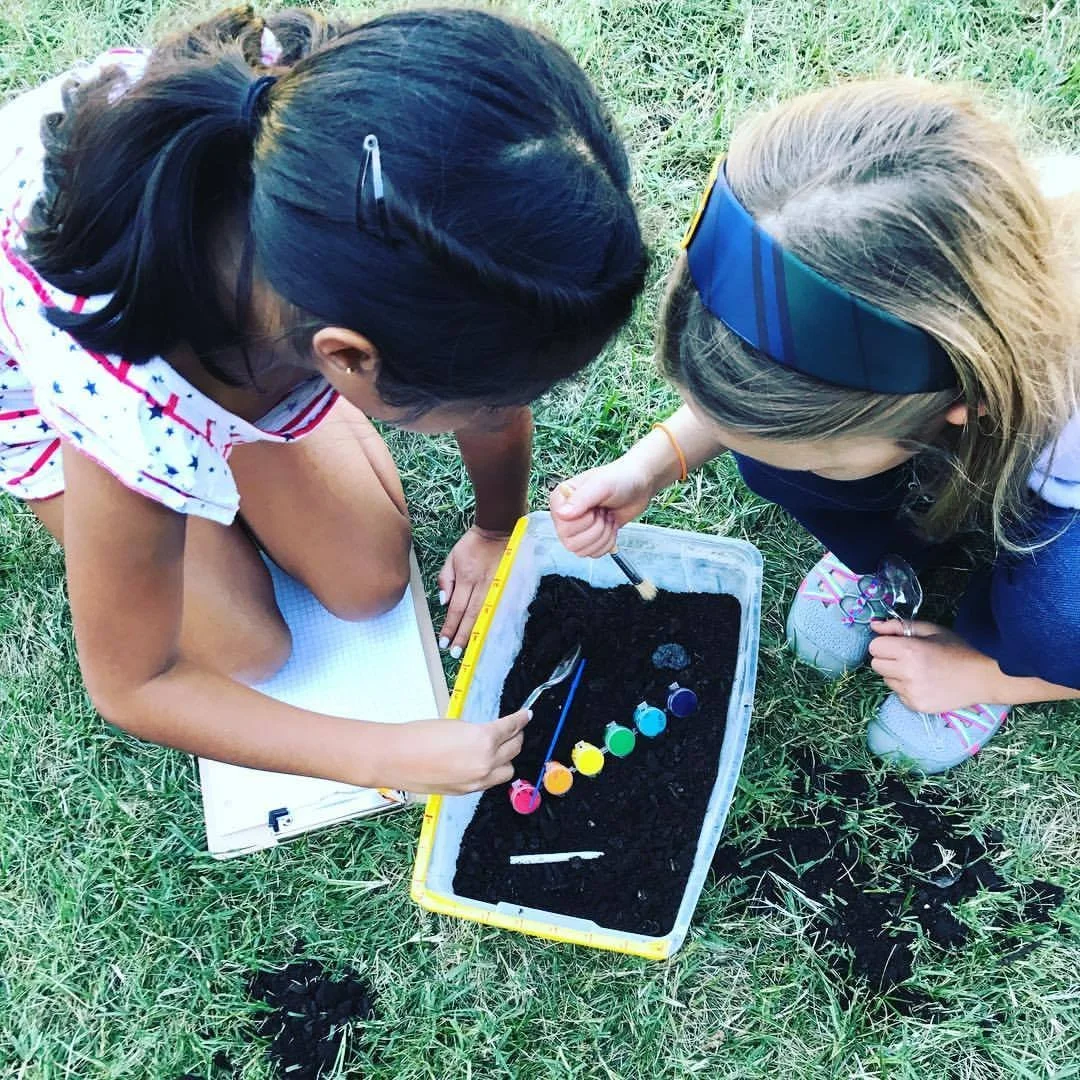 Students dig some art during Archaeology Science class