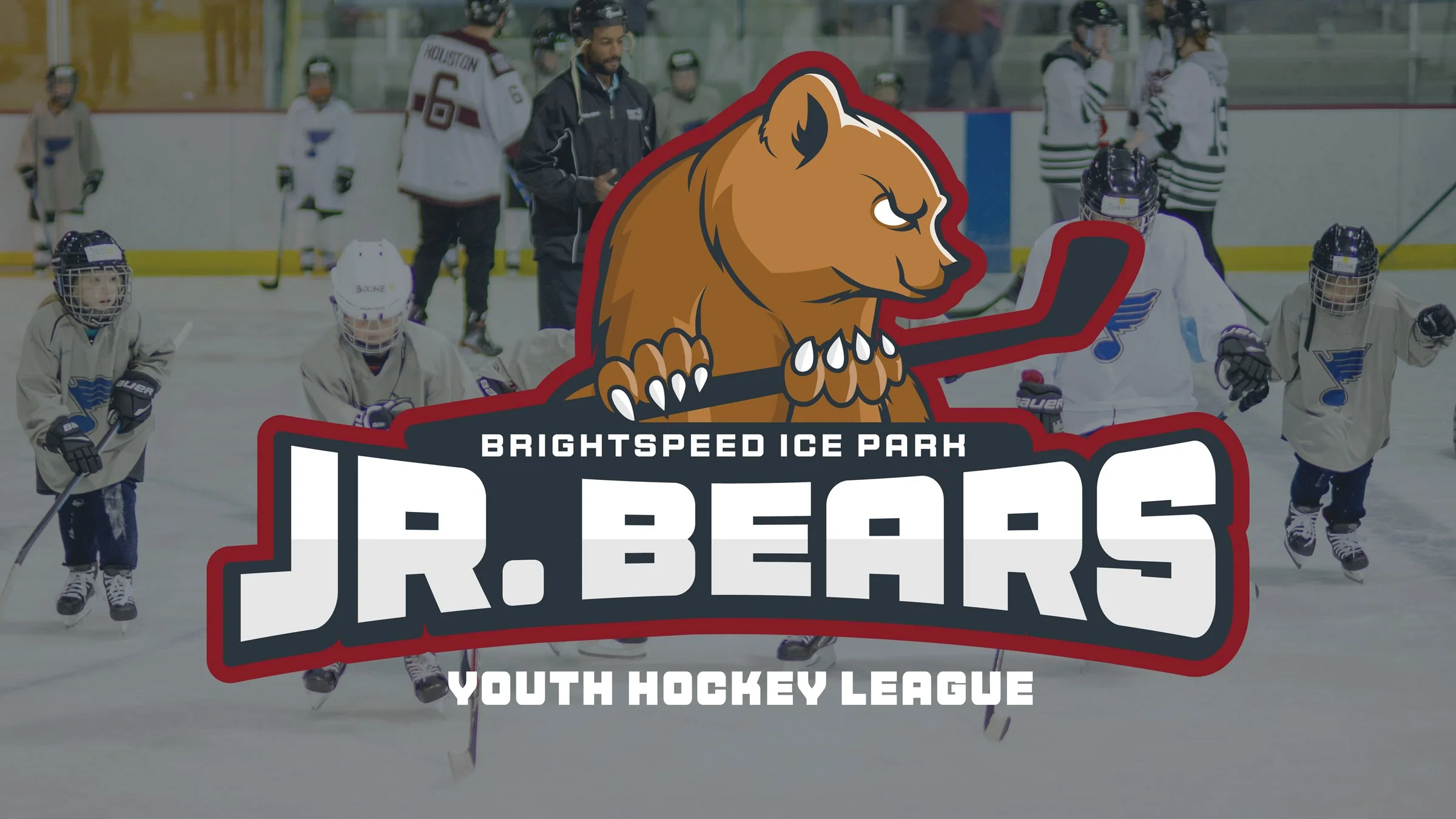 Hockey programs were expanded in 2023, which meant new logos for the youth and adult leagues. Making a young animal look fierce is not a simple task, but this bear cub hits the mark. 