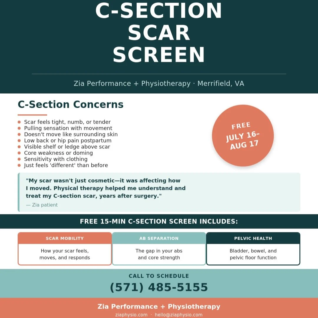 🌿 FREE C-Section Scar Screens 🌿

Your C-section scar can affect more than just how it looks.

If you've noticed a shelf above your scar, puckering, tightness, numbness, or pulling, or you've struggled with core strength, exercise, lifting your kids