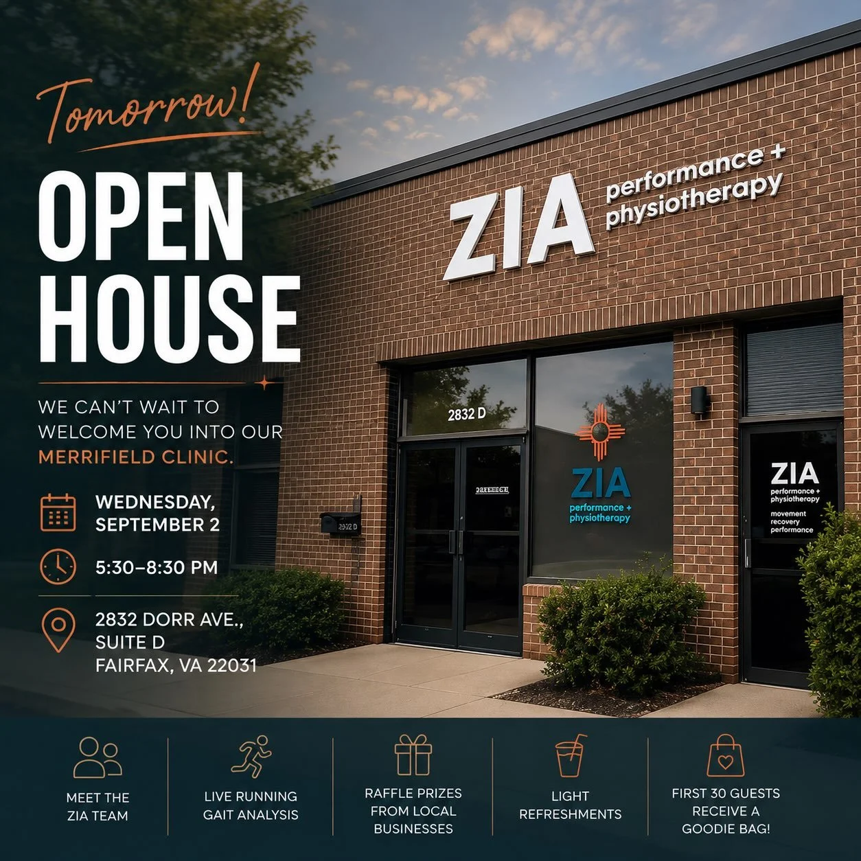 We can&rsquo;t wait to welcome you to our Merrifield clinic and celebrate this exciting milestone with our community.

Whether you&rsquo;re stopping by to tour the space, meet our team, connect with local providers and fitness professionals, or simpl