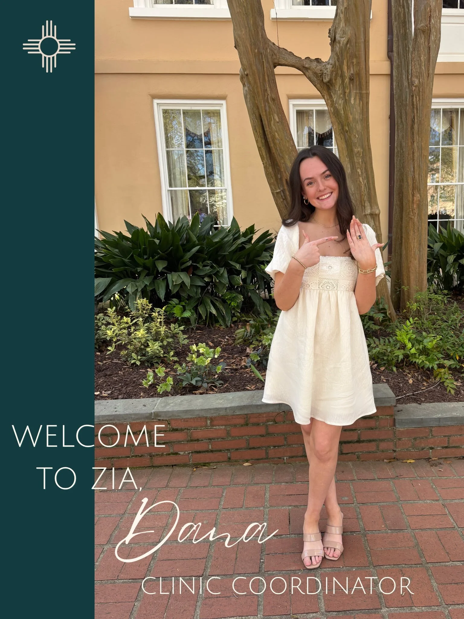 Meet Dana, Zia&rsquo;s Clinic Coordinator! 

Dana joined Zia after graduating from the University of South Carolina in May 2026 with a degree in Exercise Science and a minor in Health Promotion &amp; Behavior. She also brings experience in athletic p