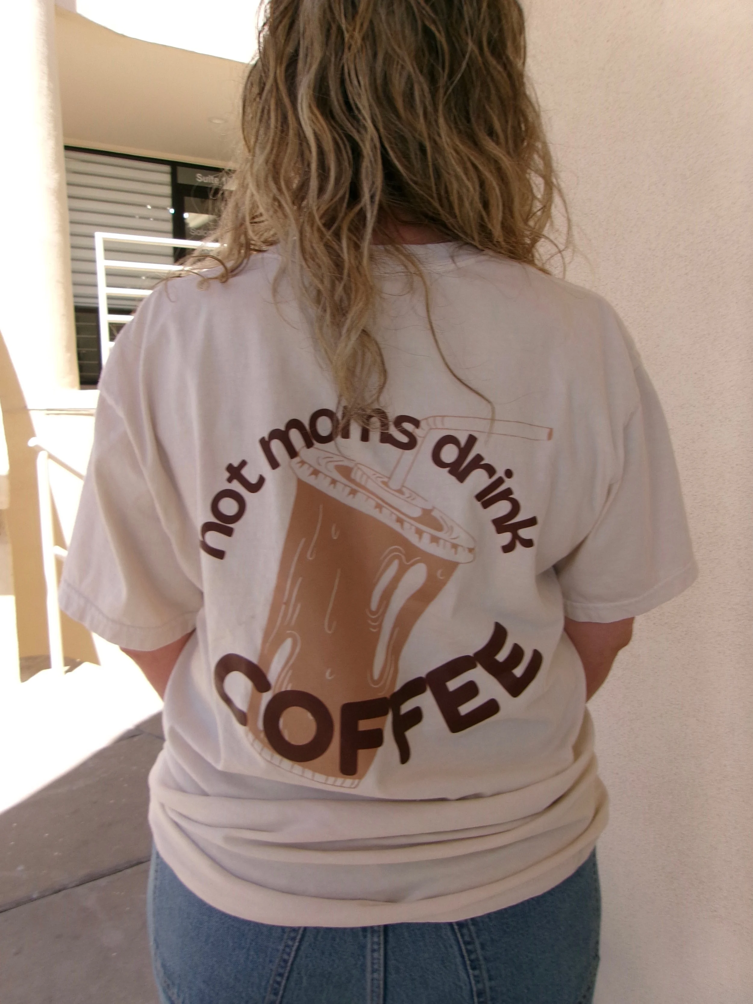 Hot Moms Drink Coffee Tee