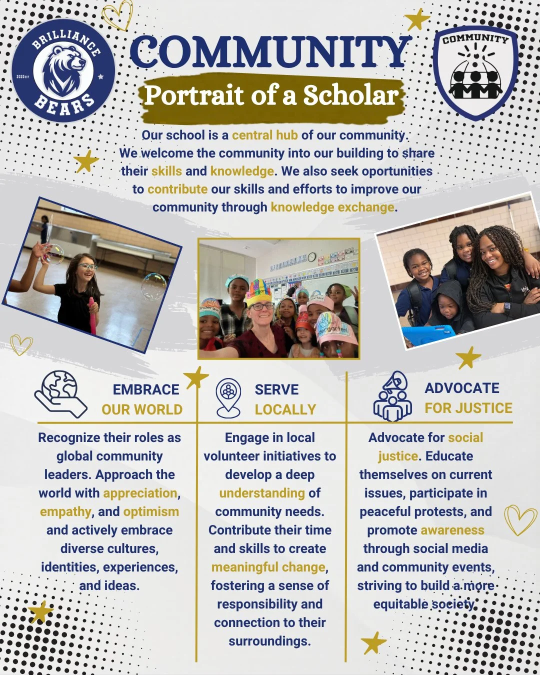 Core Value: COMMUNITY 💙🤝⁠
At The Brilliance School, community means connection, collaboration, and shared purpose. Our school is a vibrant hub where families, educators, and community members come together to exchange skills, knowledge, and experie