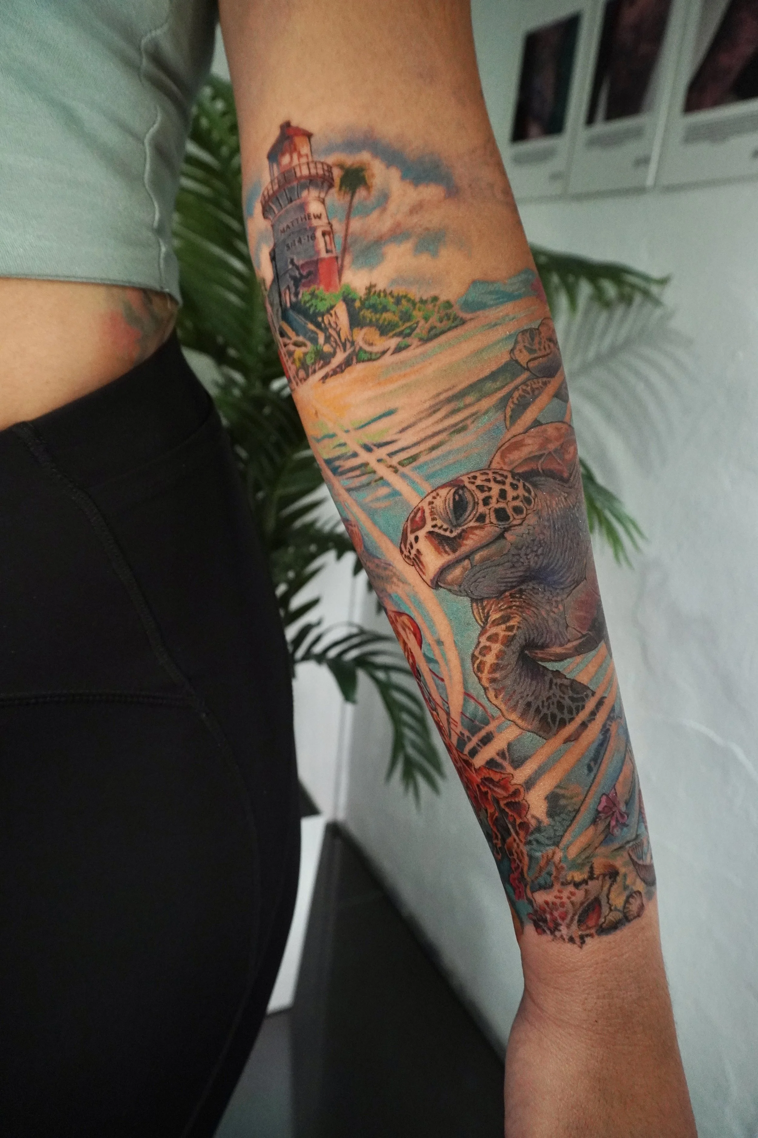 turtle tattoo underwater turtle tattoo Trinidad