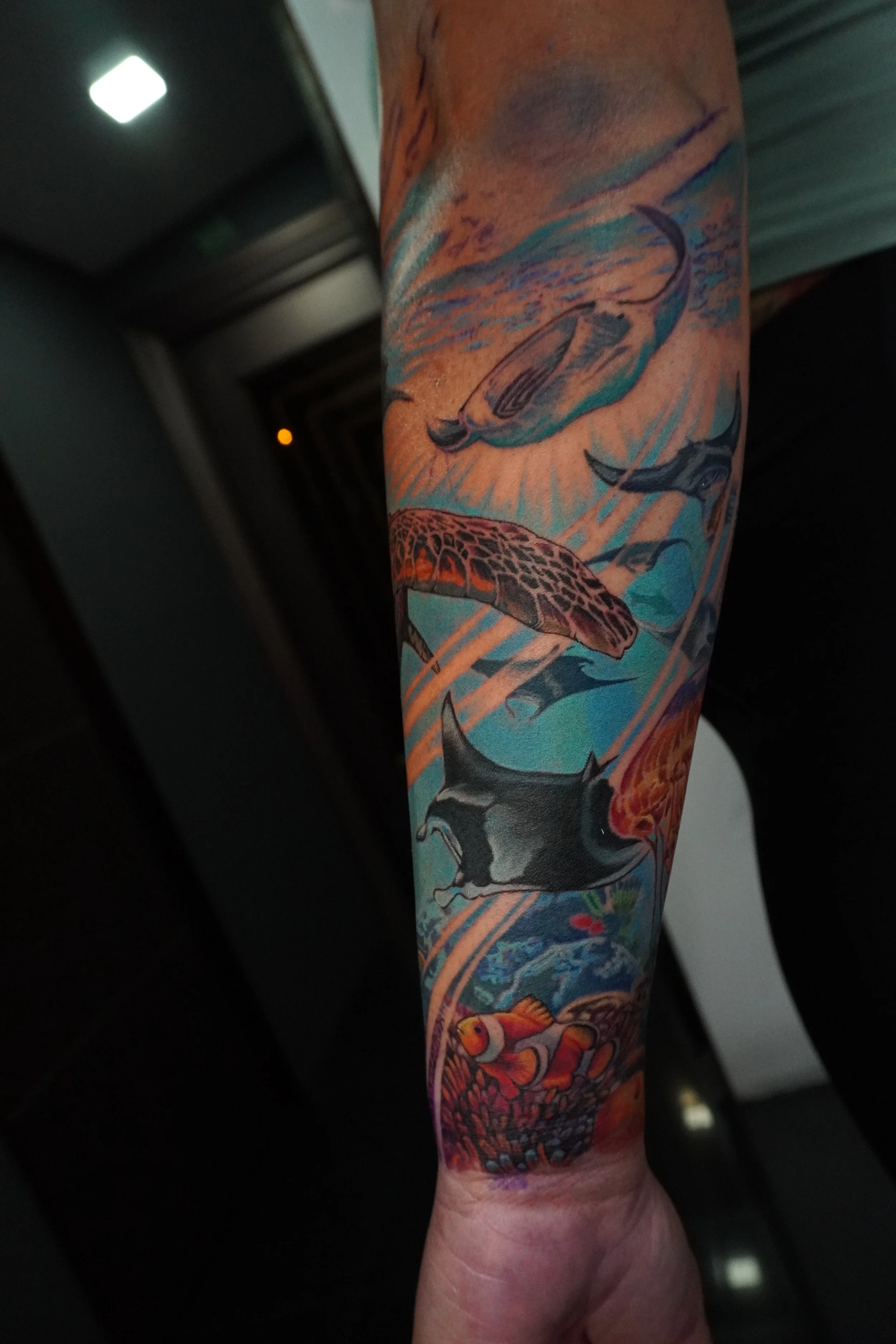 manta ray tattoo turtle tattoo Trinidad