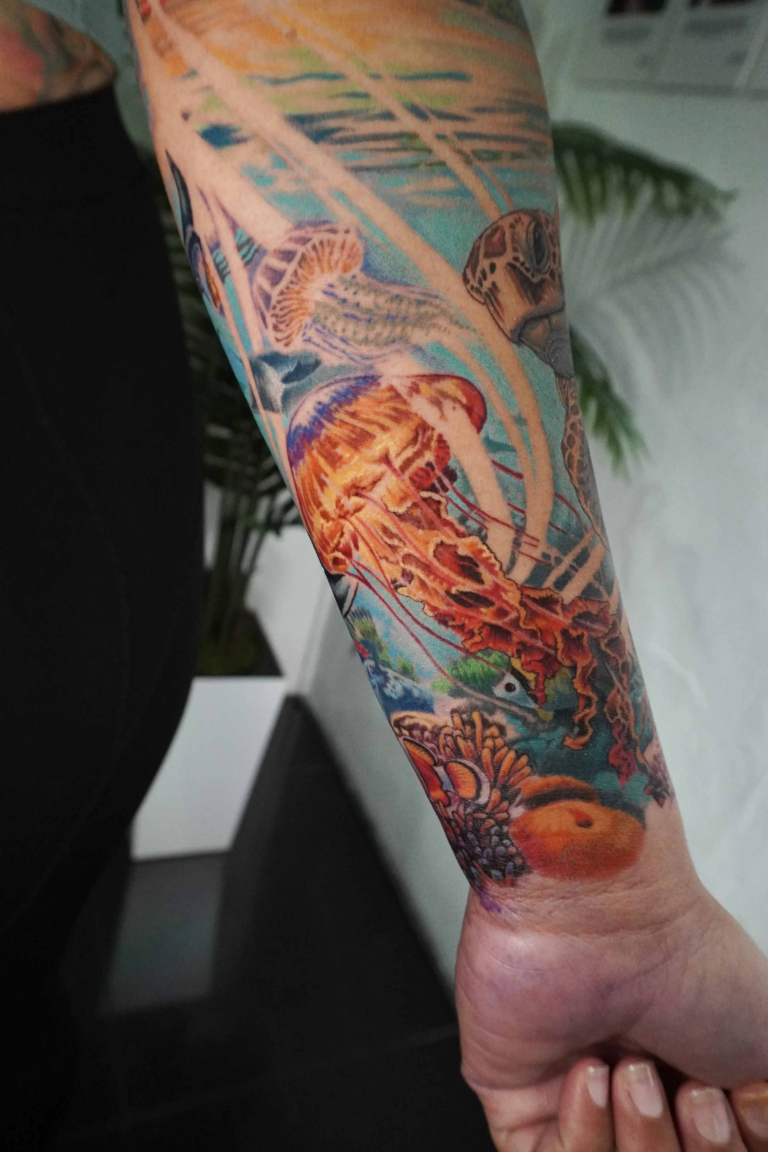 jellyfish tattoo ocean tattoo Trinidad