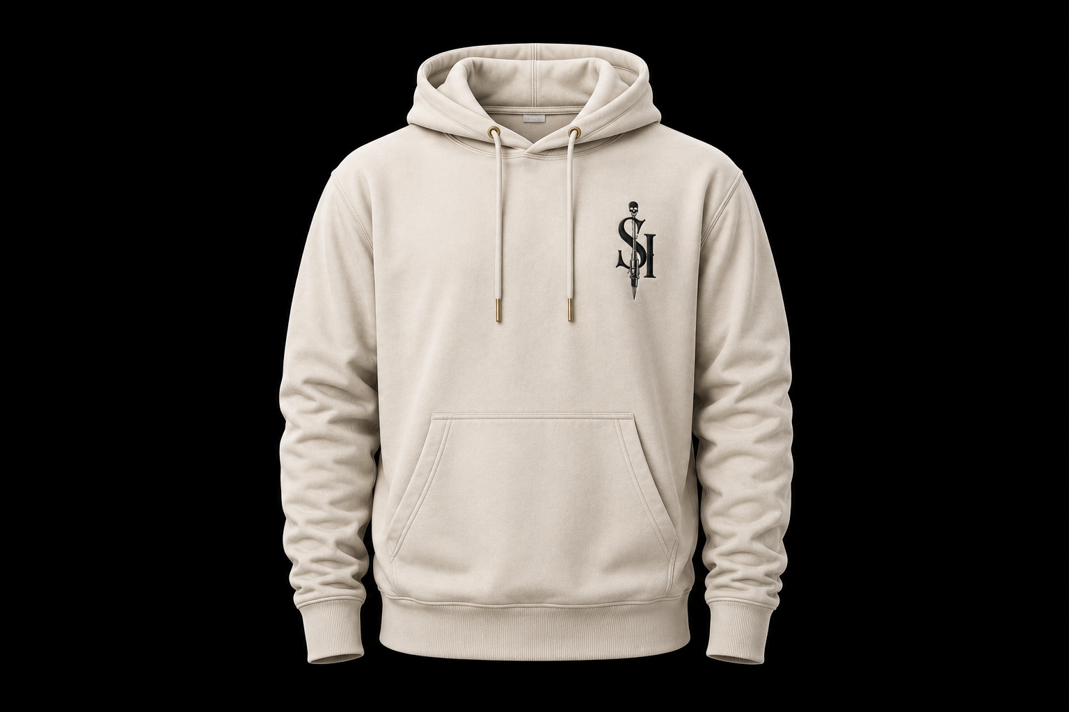 Shadow Inks Censored - Bone and Carbon Hoodie