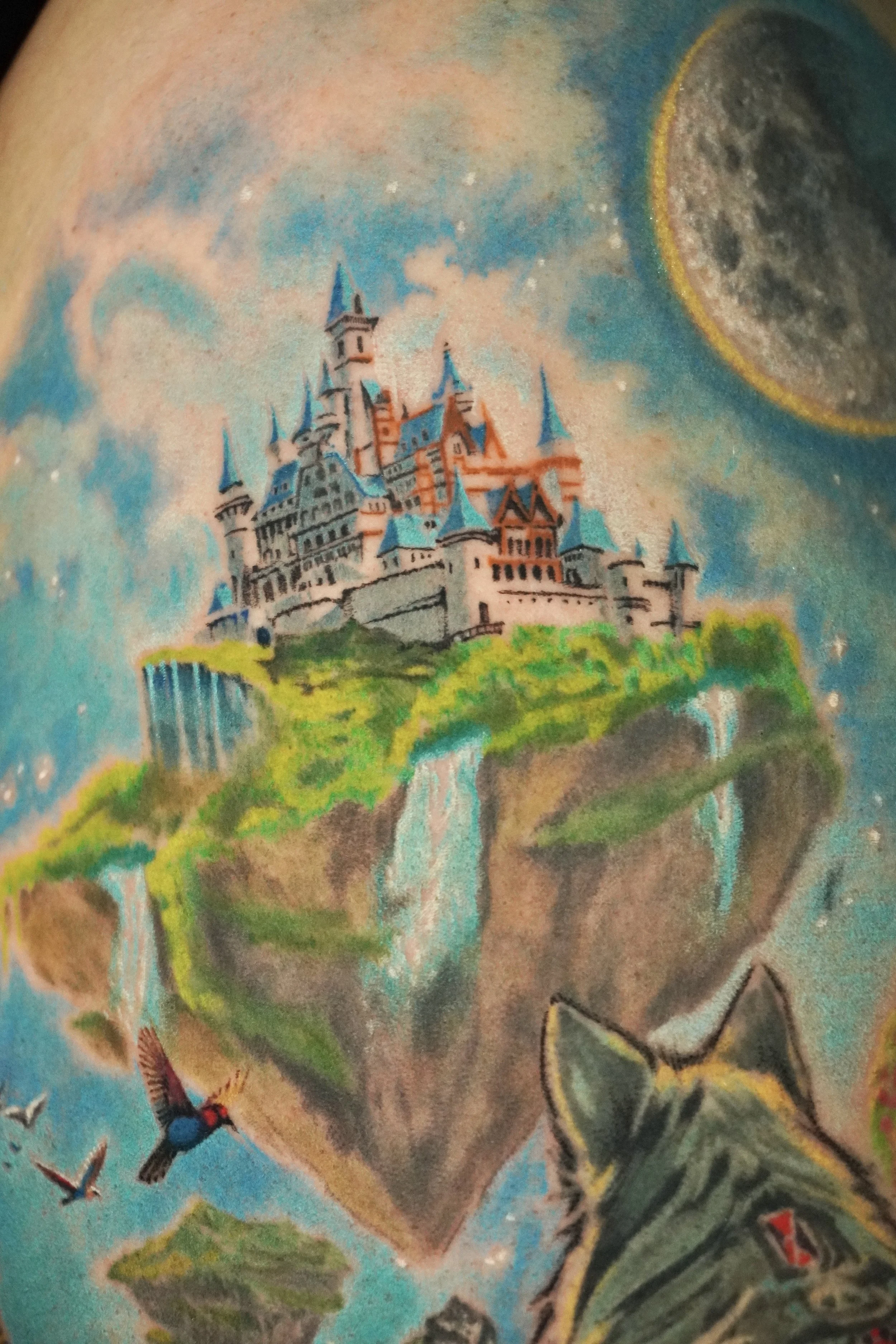 castle fantasy tattoo Trinidad
