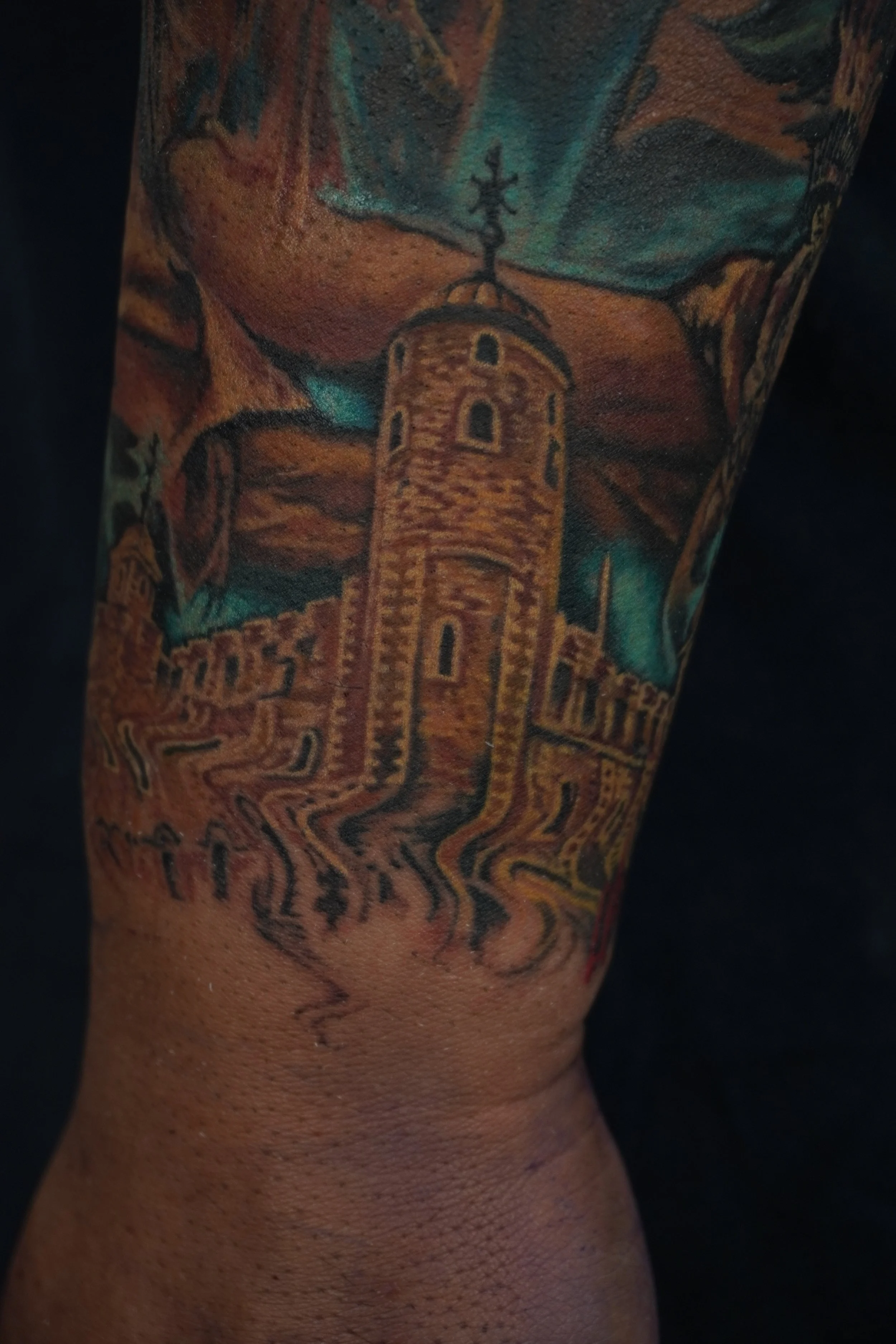 hall of justice tattoo  lady justice tattoo portrait tattoo trinidad