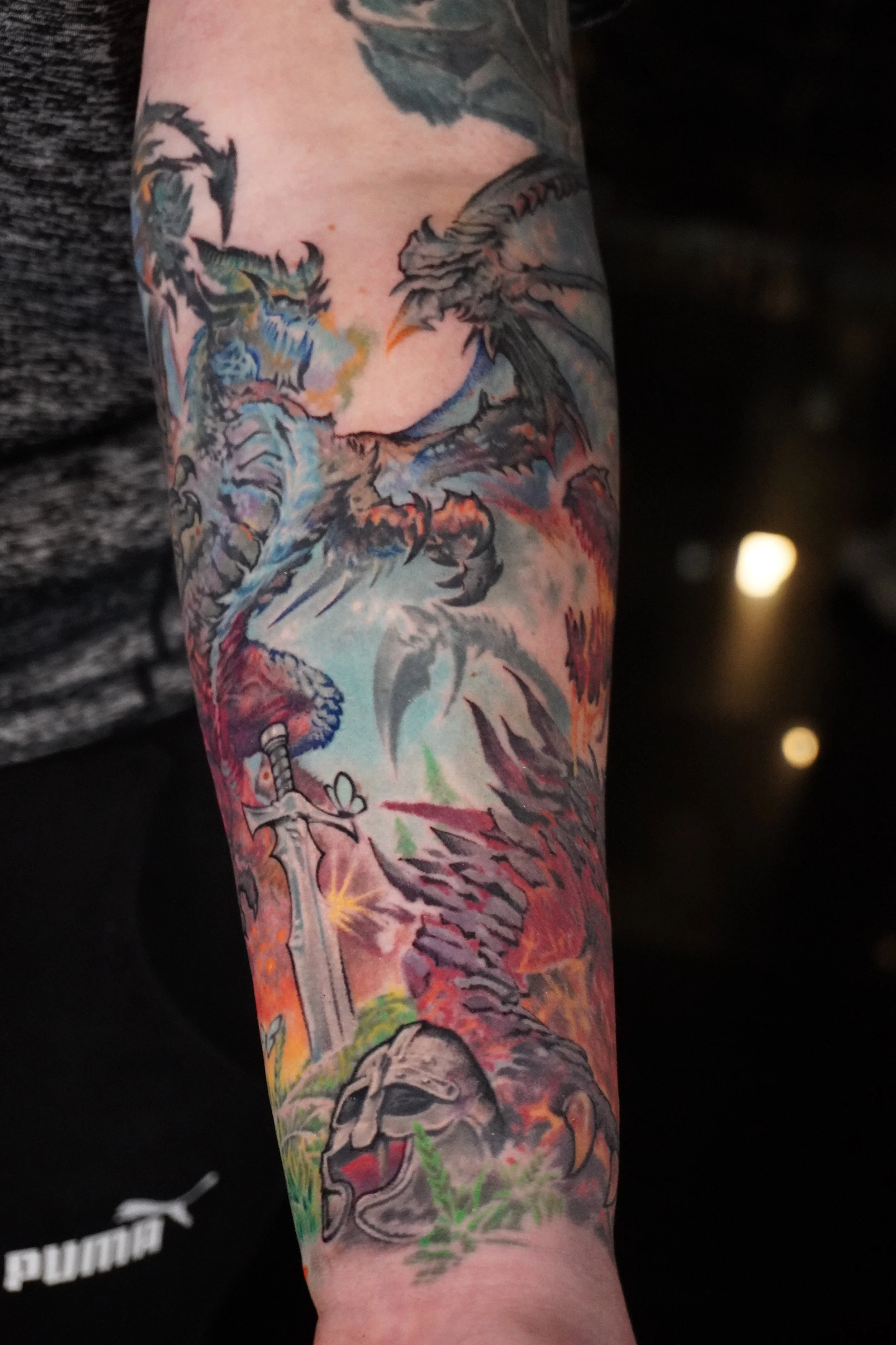 Ice dragon tattoo Trinidad 