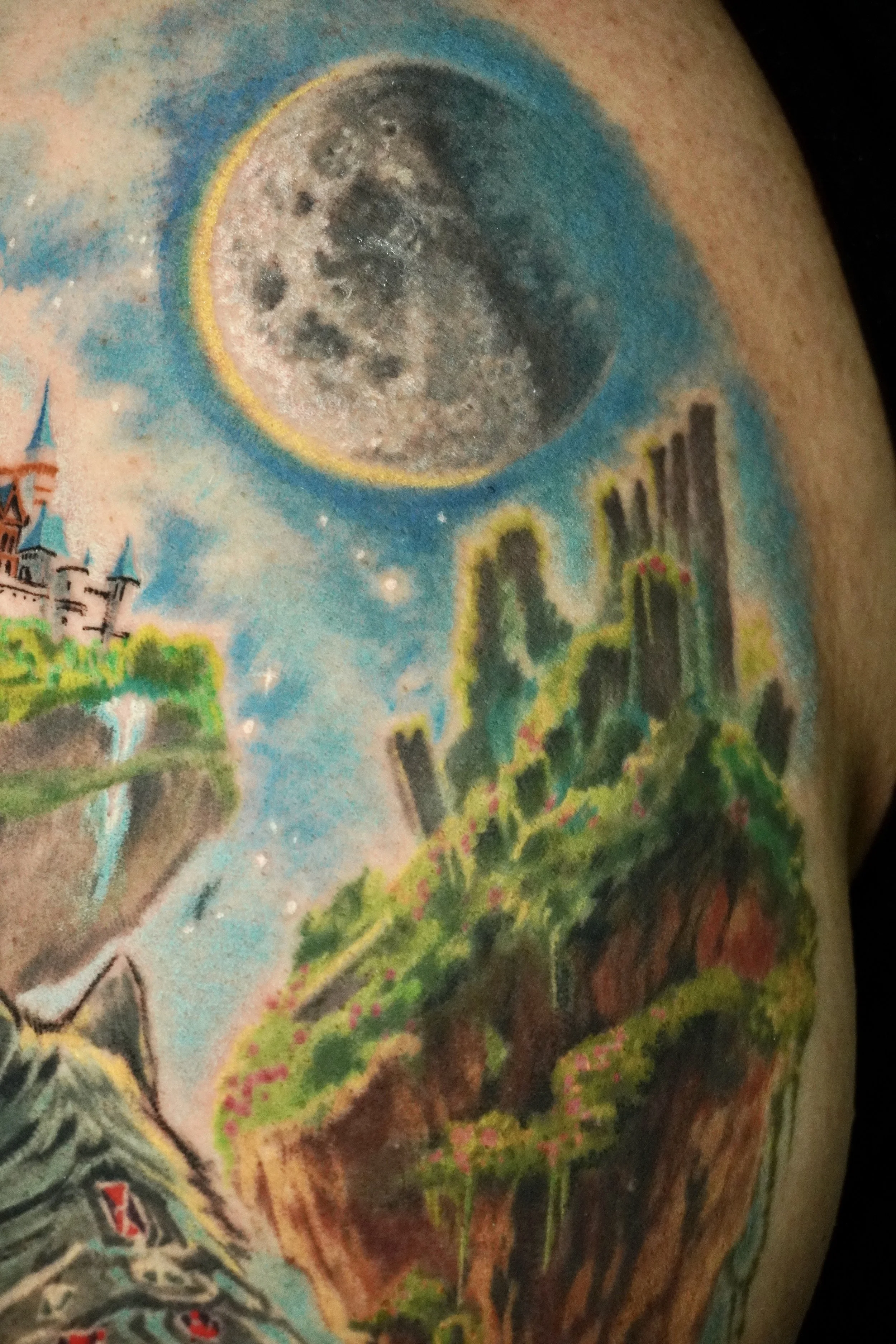 Moon tattoo in the sky Trinidad