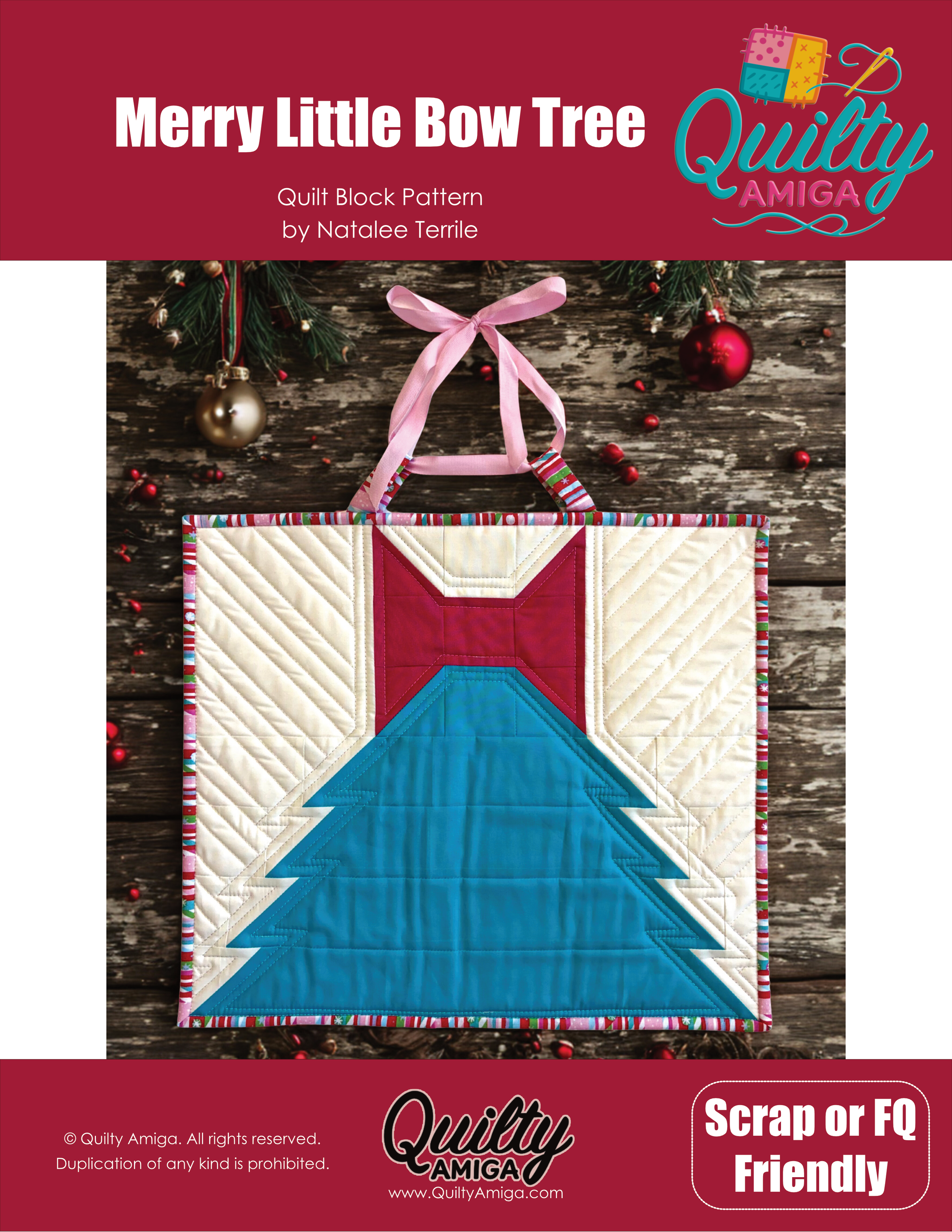 Introducing the Merry Little Bow Tree Quilt Block