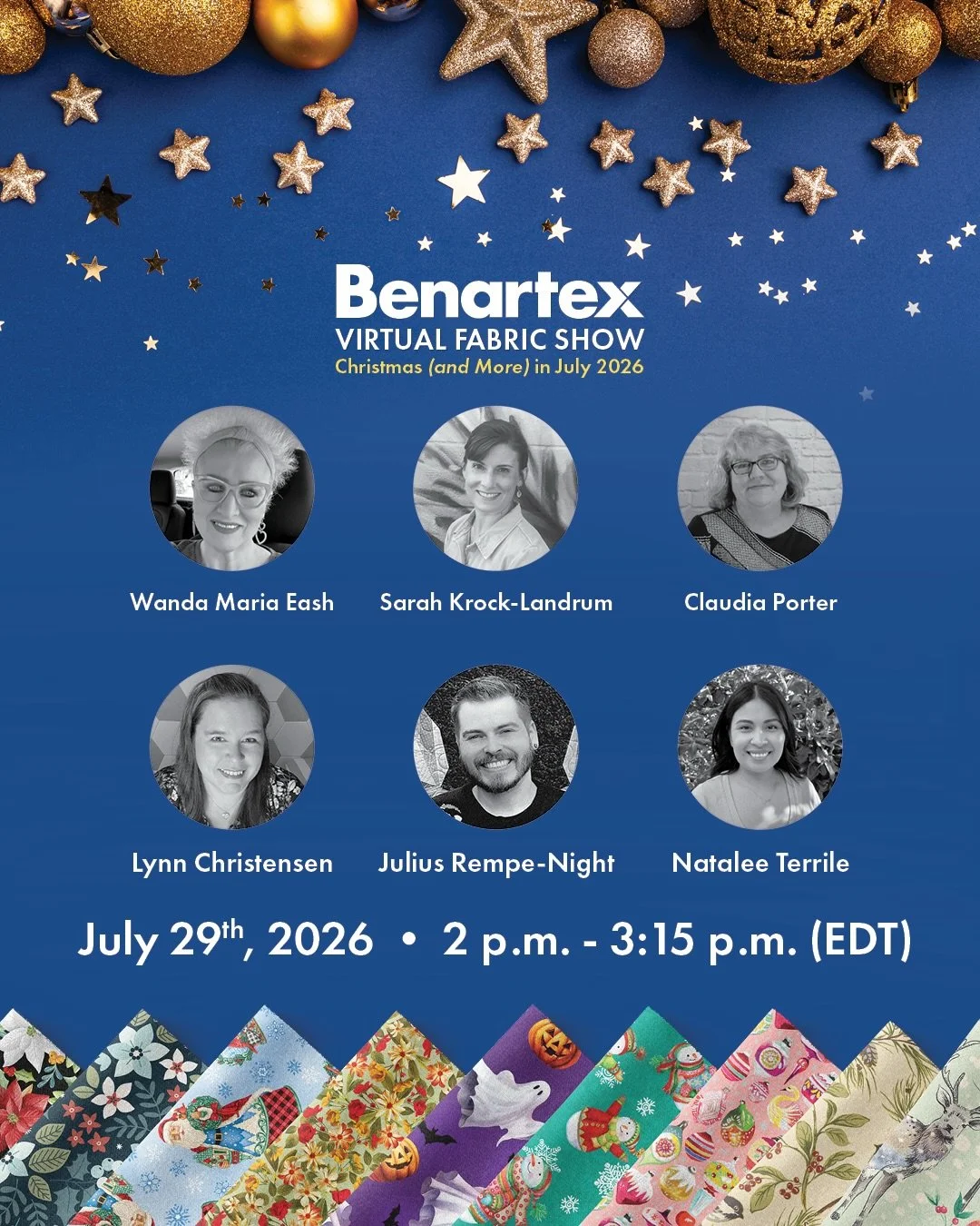 Only few days away!! Join @benartex_fabrics for Christmas in July 🎄 #createinspiredelight