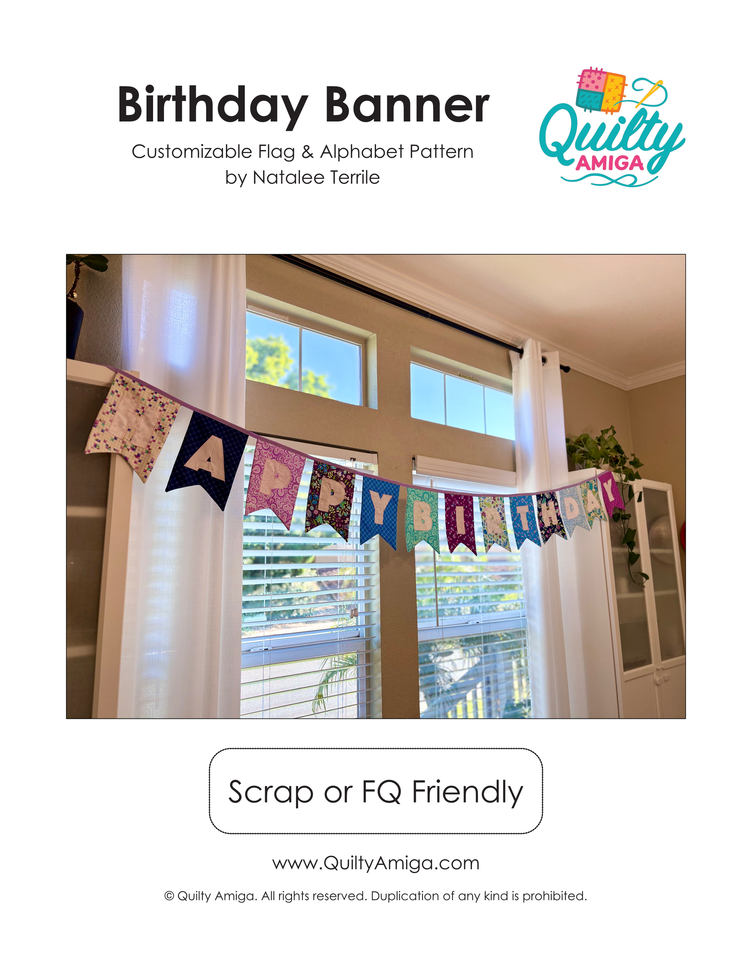 DIY Fabric Birthday Banner - Free PDF Download