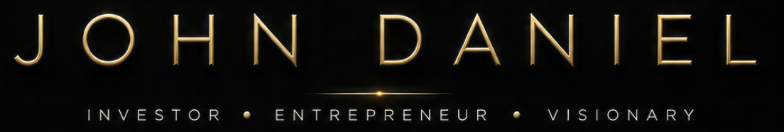 John Daniel logo with the words "Investor, Entrepreneur, Visionary" underneath.
