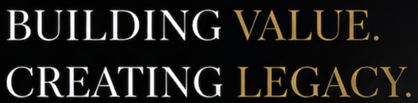 Text saying 'Building value. Creating legacy.'