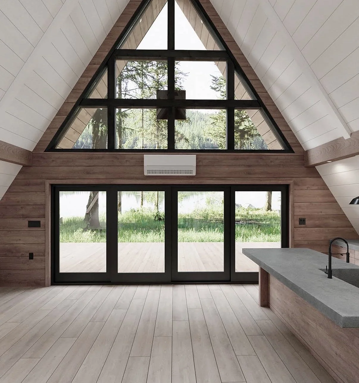 Original wood-frame windows on a downtown Loveland home