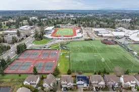 Sammamish Issaquah School District Skyline High School aerial shot
