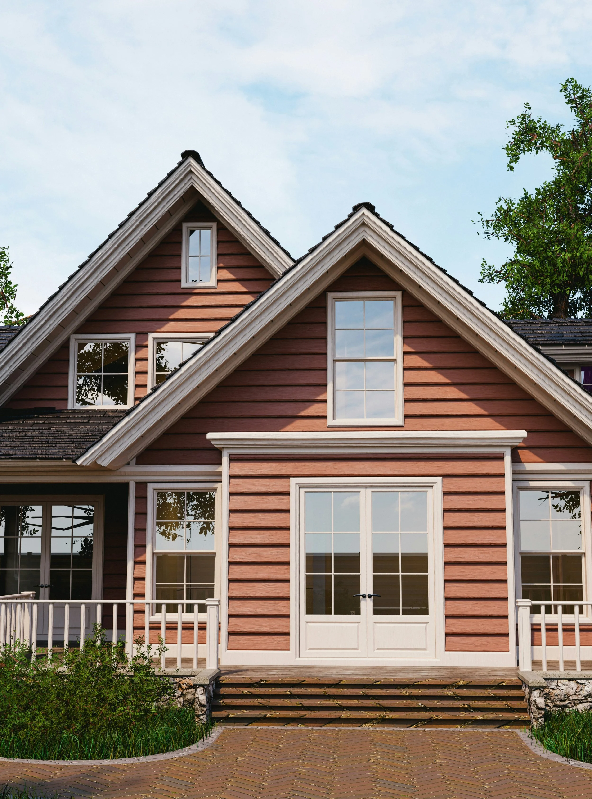 Sammamish Washington home front entry with fresh landscaping and strong curb appeal