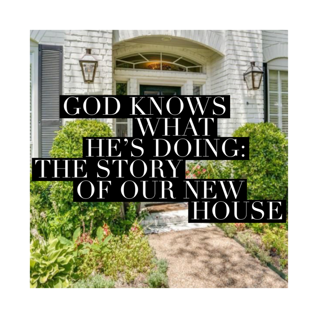 God Knows What He's Doing: The Story of Our New House