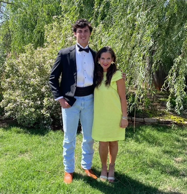 Kristen Hatton with her graduating son