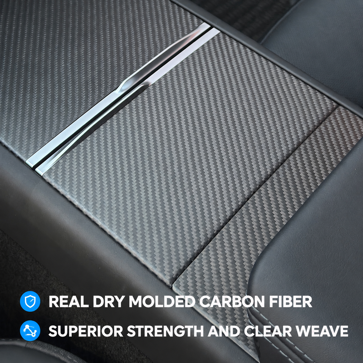 Model Y Juniper:Model 3 Highland - Center Console overlay Carbon Fiber - Gloss : Matte - 2.png
