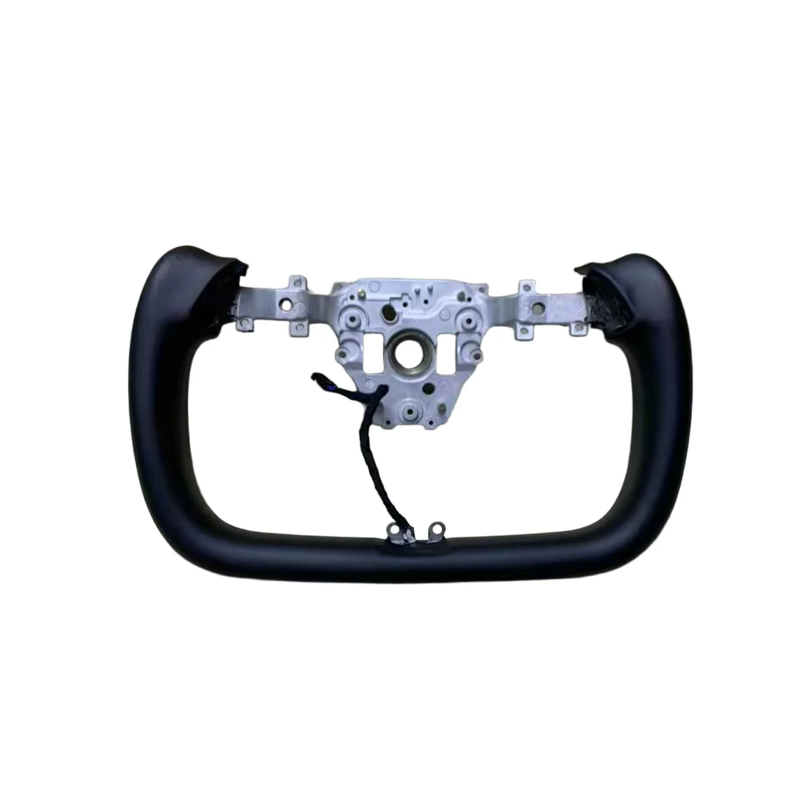 Yoke Steering Wheel Frame for Tesla Model Y Juniper 2026+ (Nappa Leather Black/White)