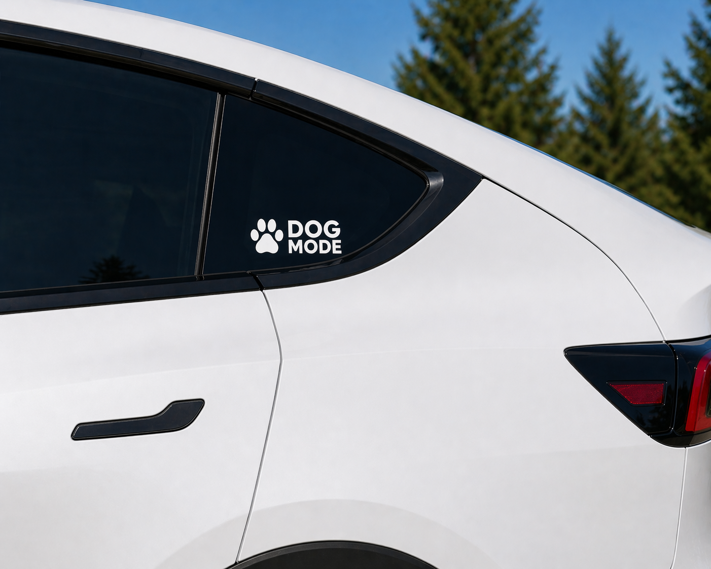 Dog Mode Decal for Tesla (5” Vinyl Window Sticker)