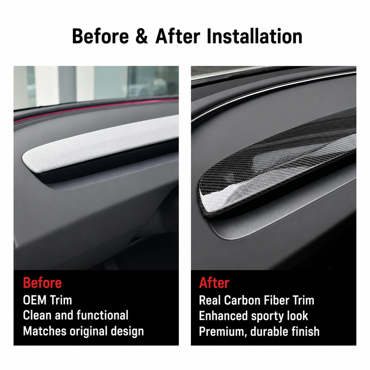 Model Y Juniper:Model 3 Highland - Carbon Fiber Dashboard replacement - Gloss : Matte-1.png
