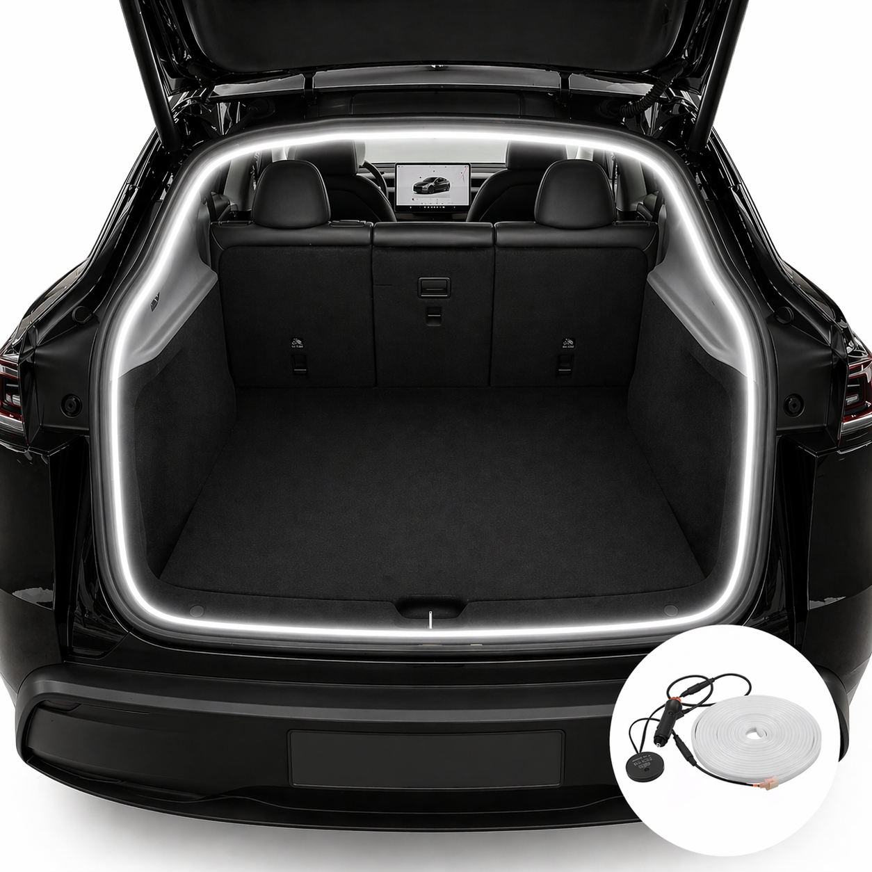 LED Trunk Light Strip for Tesla Model Y Juniper 2026+ (Interior Cargo Lighting)