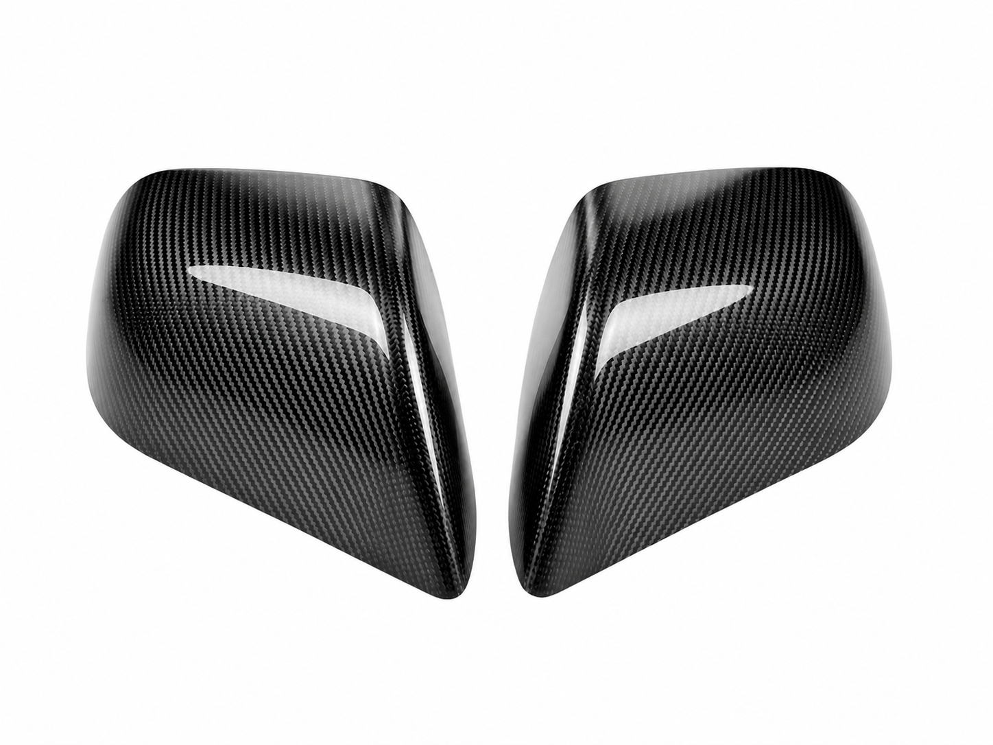 Real Carbon Fiber Mirror Cover Overlays for Tesla Model 3 Highland (2024+) | Gloss or Matte