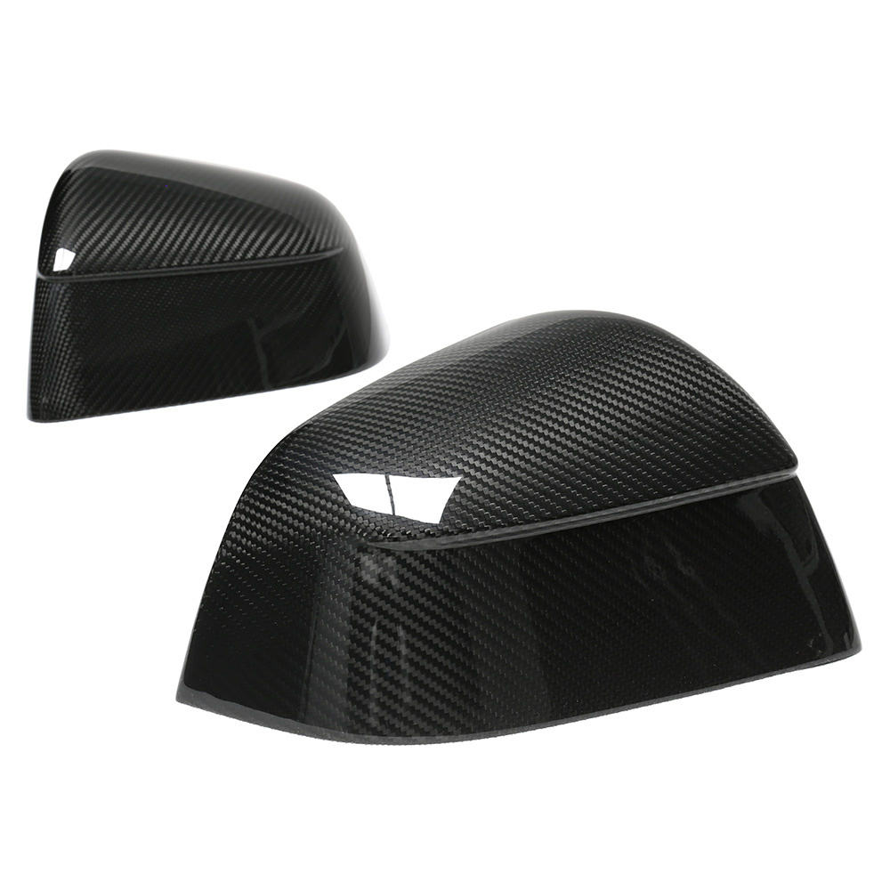 Carbon Fiber Mirror Covers for Tesla Model Y Juniper 2026+ (Gloss)