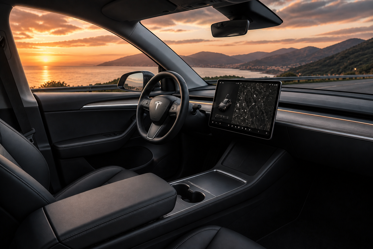 tesla model 3 highland 2024 interior