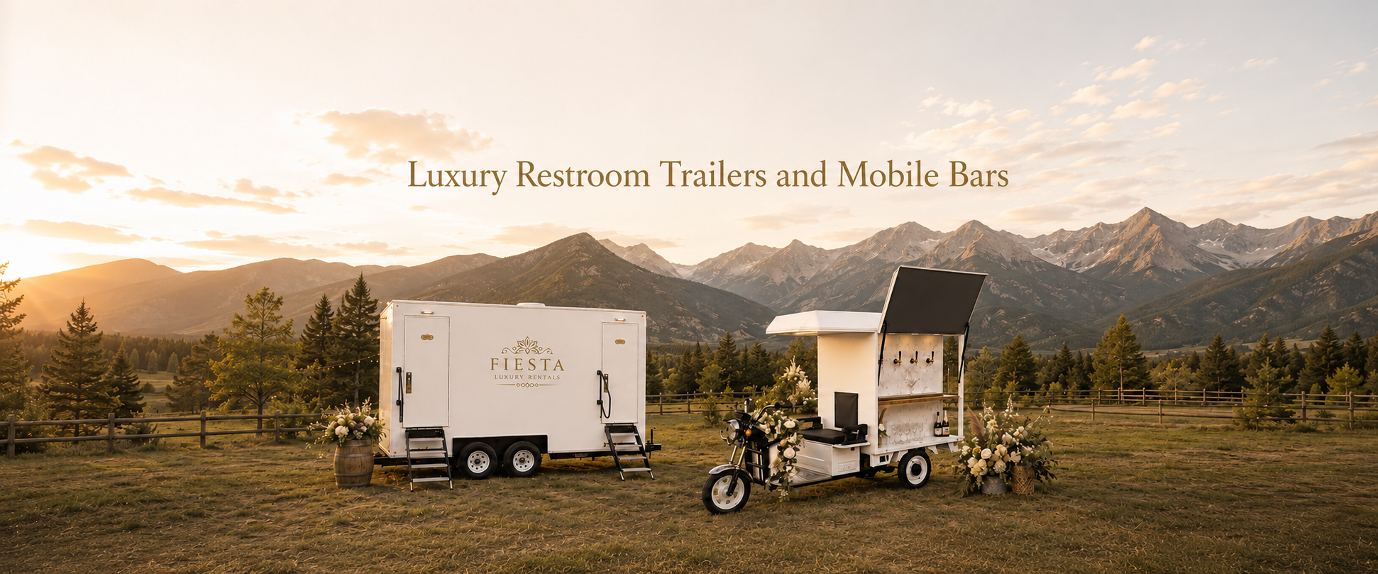 Luxury Restroom Trailers and Mobile Bars for rent in Denver, Parker, Castlerock and surrounding areas