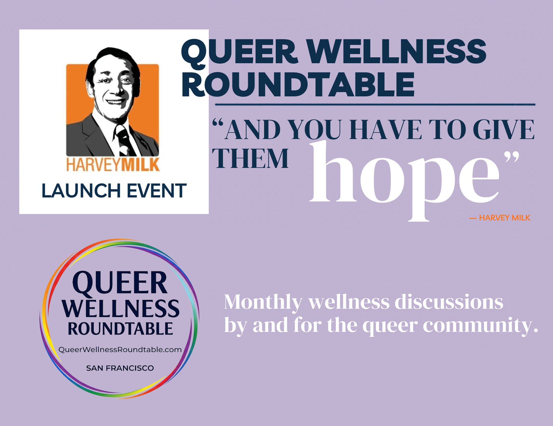 QUEER WELLNESS ROUNDTABLE LAUNCH