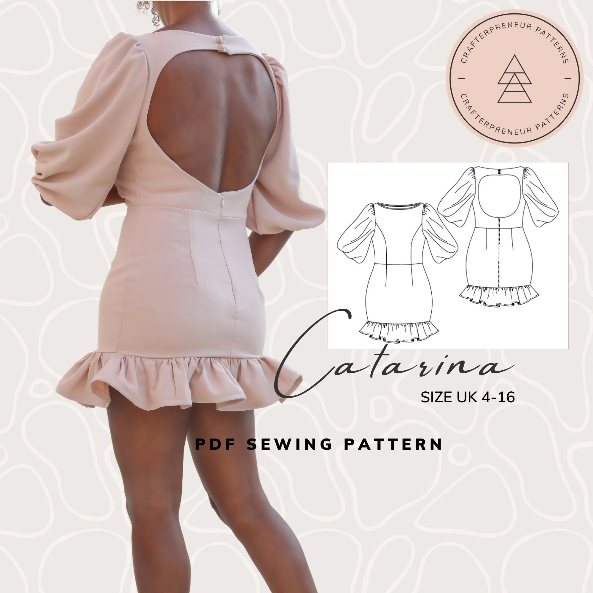 Catarina Dress (Size UK 4-16)